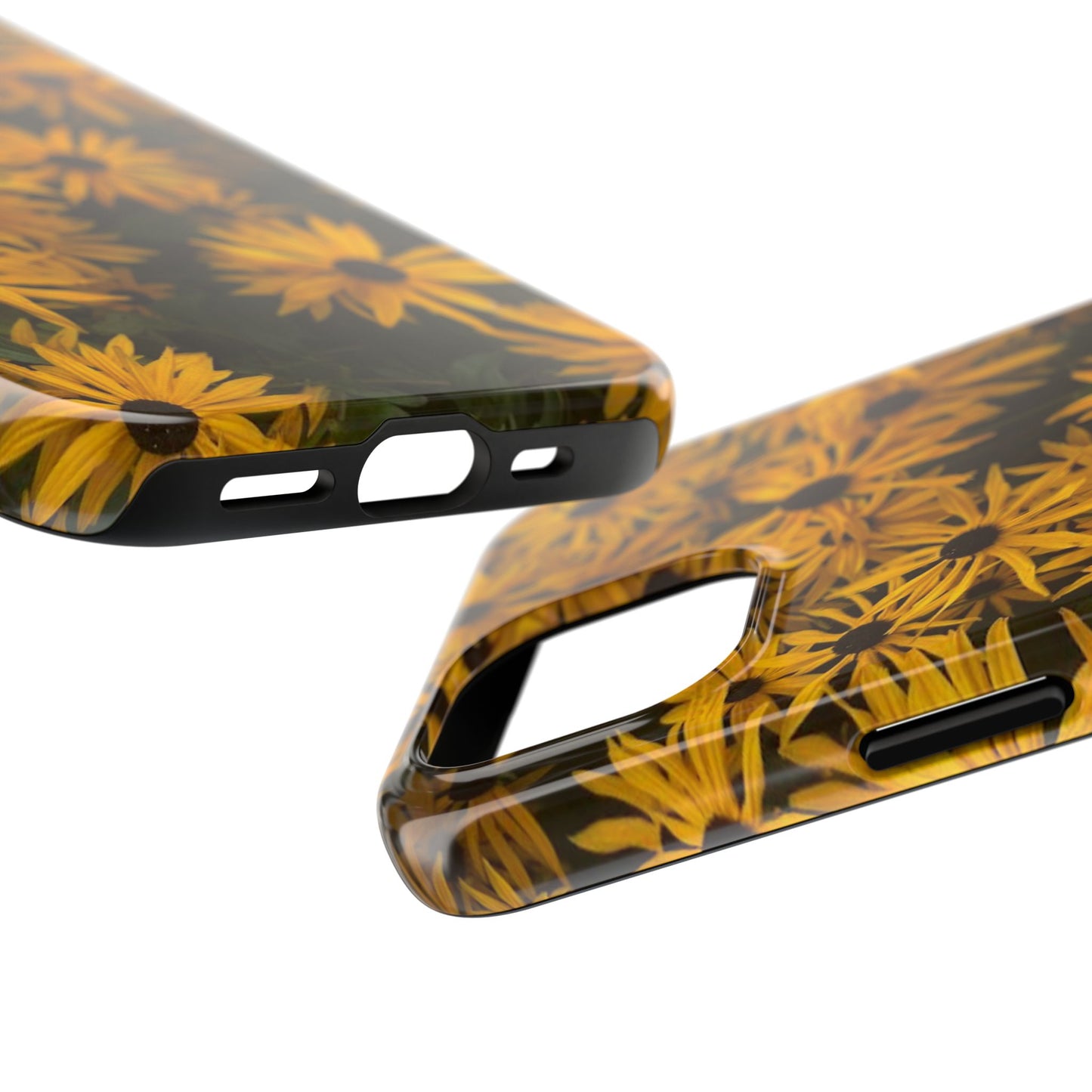Vibrant Floral Tough Phone Case – Durable Protection with a Sunny Yellow Flower Design