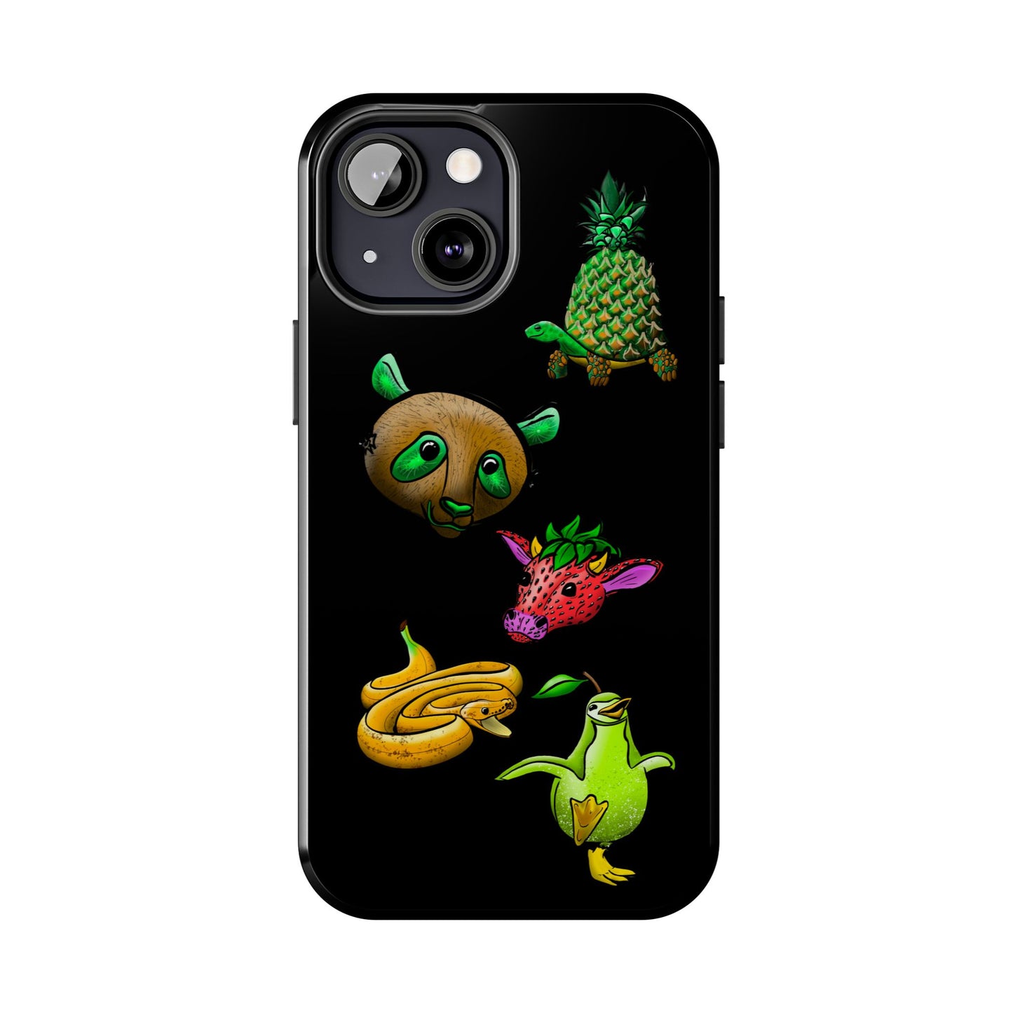 Colorful Animal Design Tough Phone Case - Unique Protection for Wildlife Lovers