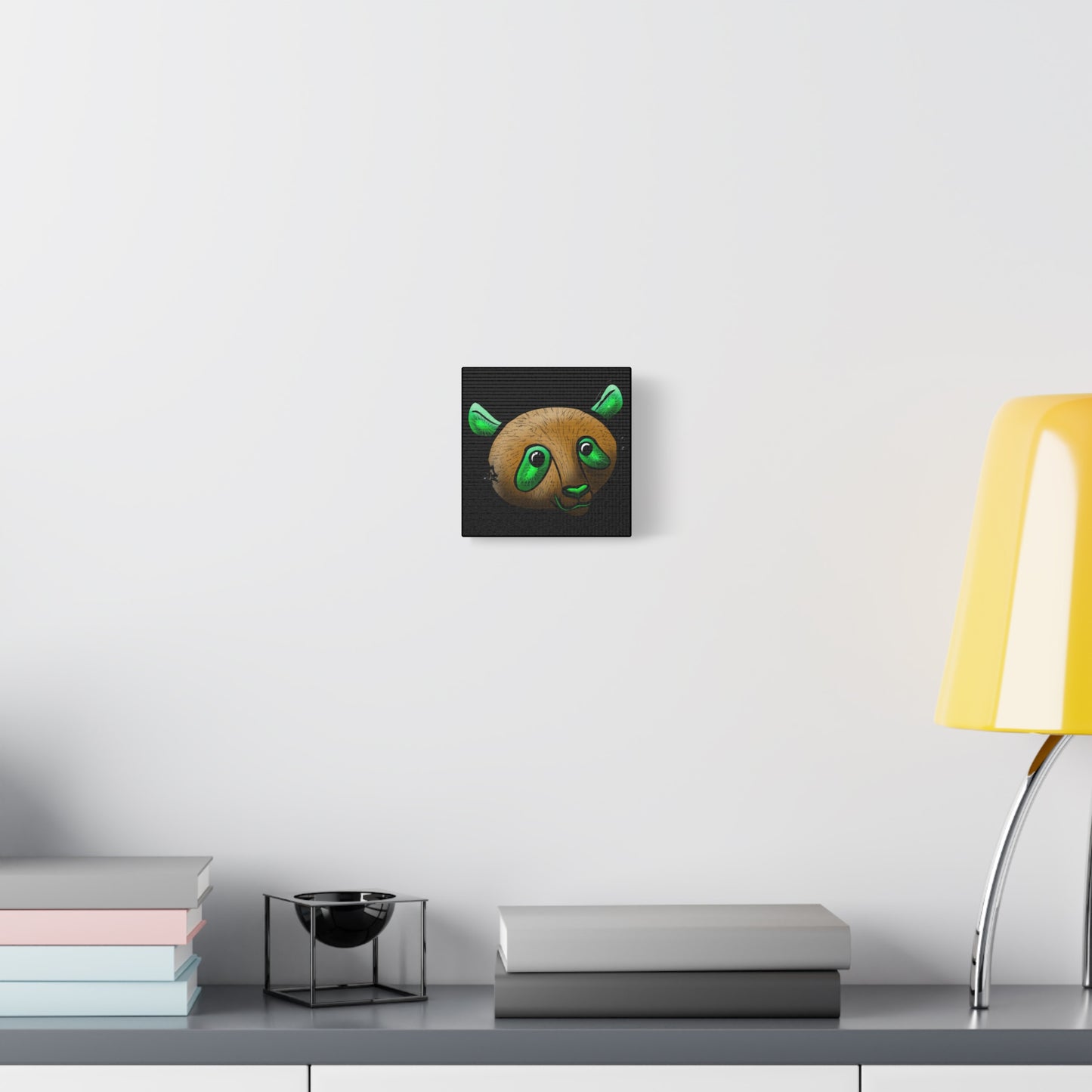 Whimsical Panda Wall Art - Vibrant Matte Canvas, 1.25 Inch