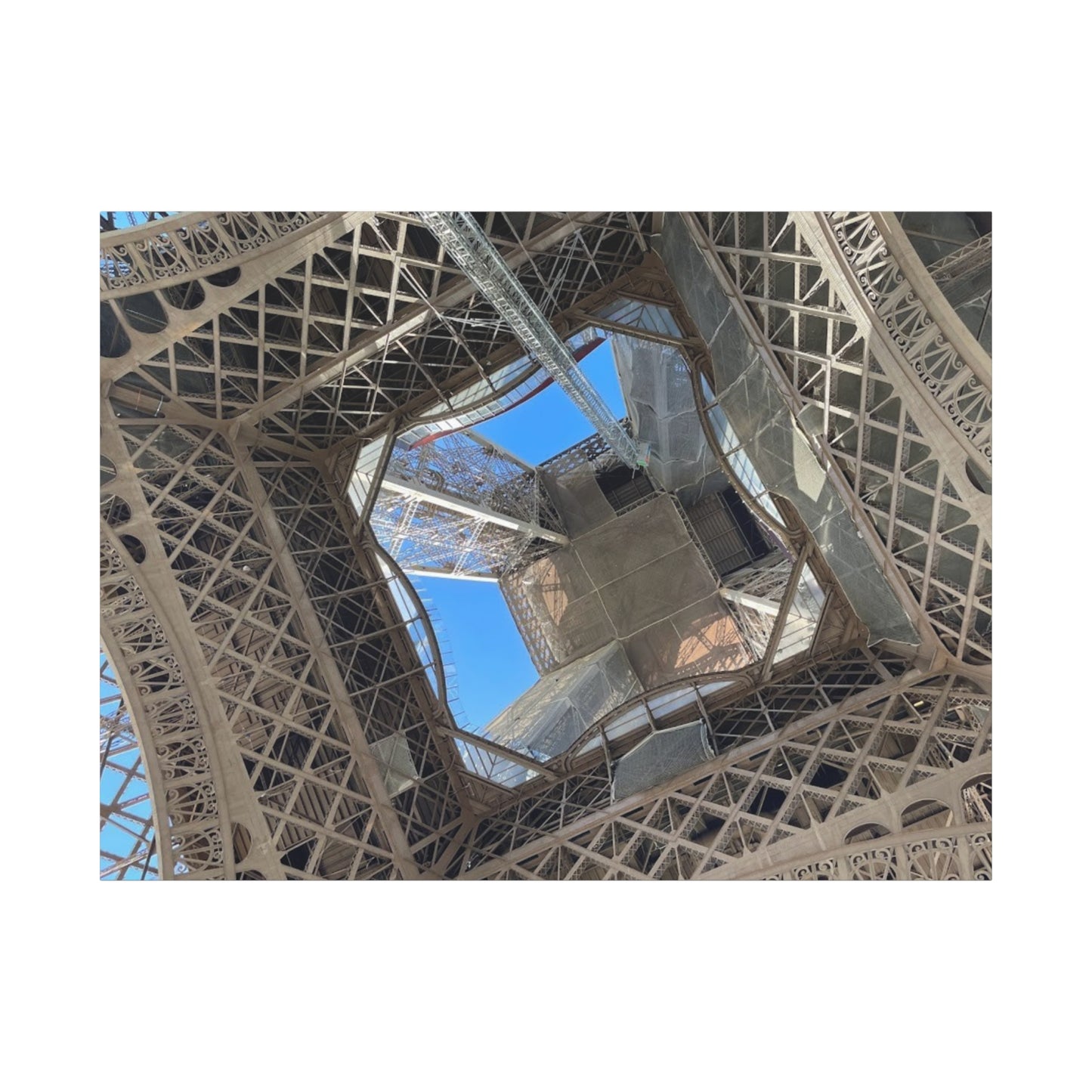 Eiffel Tower Canvas Art Print - Unique Architectural Home Decor