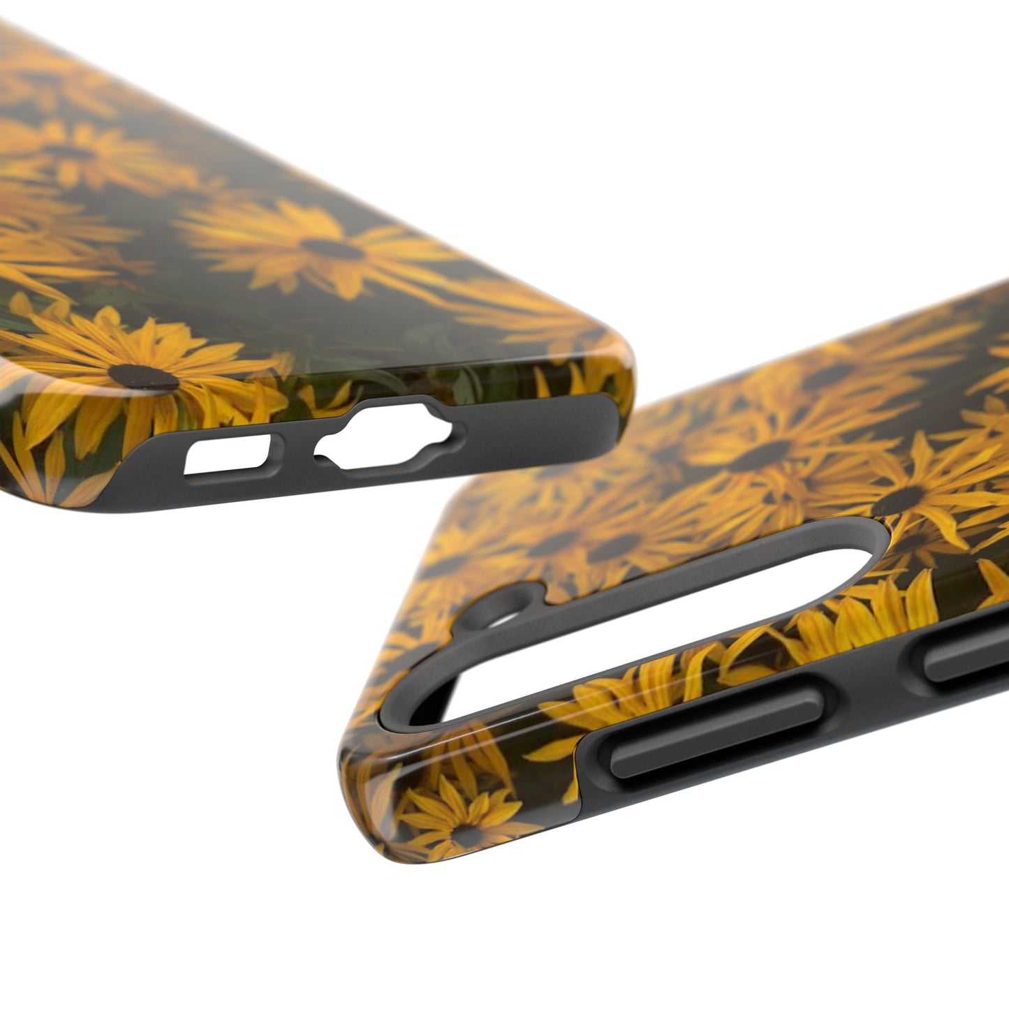 Vibrant Floral Tough Phone Case – Durable Protection with a Sunny Yellow Flower Design