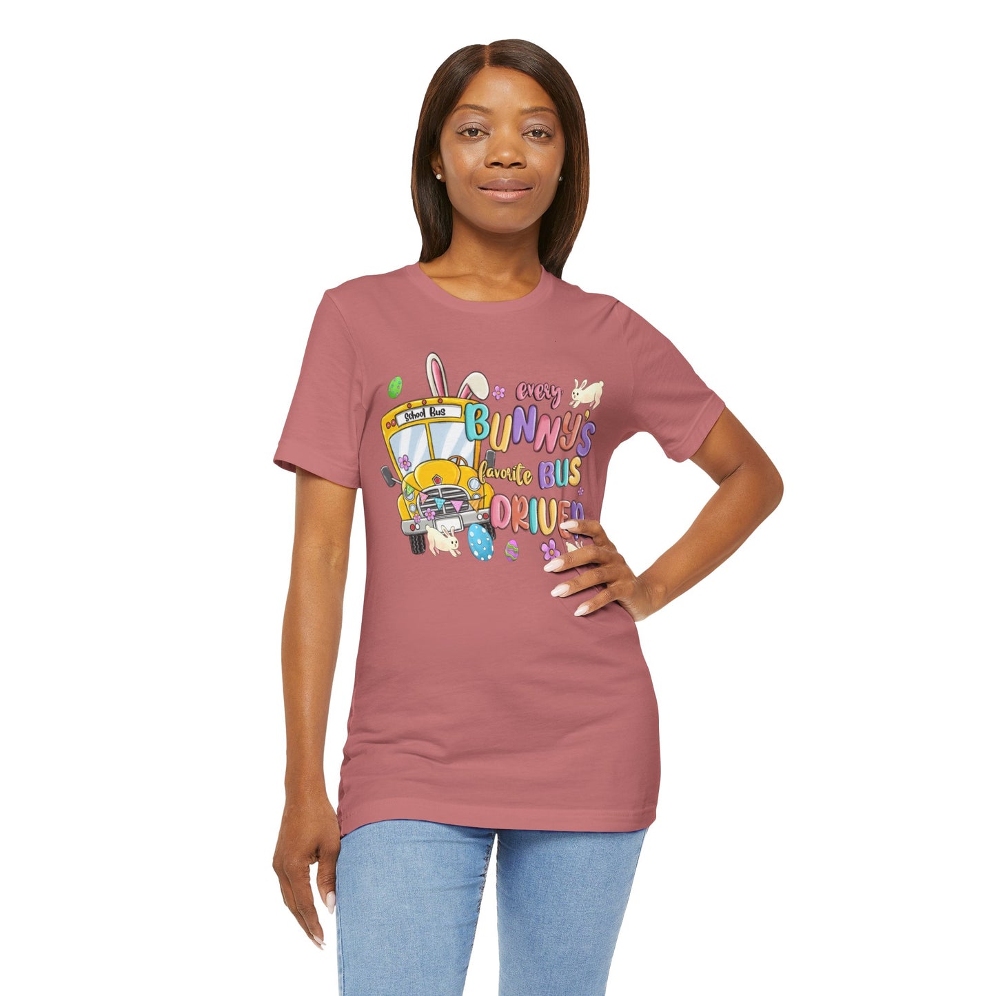 Every Bunny's Favorite Bus Driver Unisex Tee - Fun Easter T-Shirt for Kids and Adults