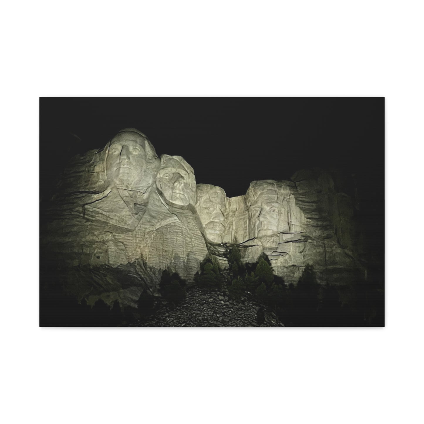 Mount Rushmore Matte Canvas Wall Art - Stretched, 1.25"