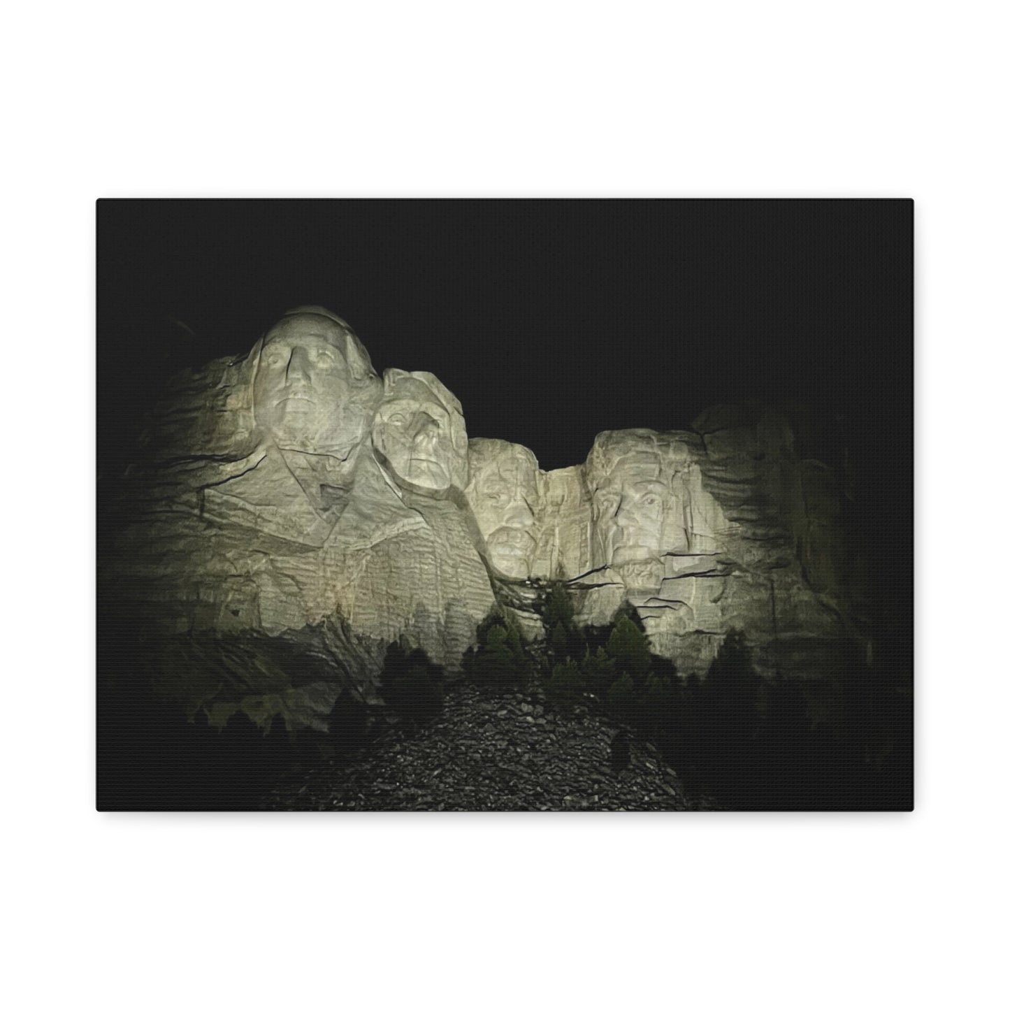 Mount Rushmore Matte Canvas Wall Art - Stretched, 1.25"