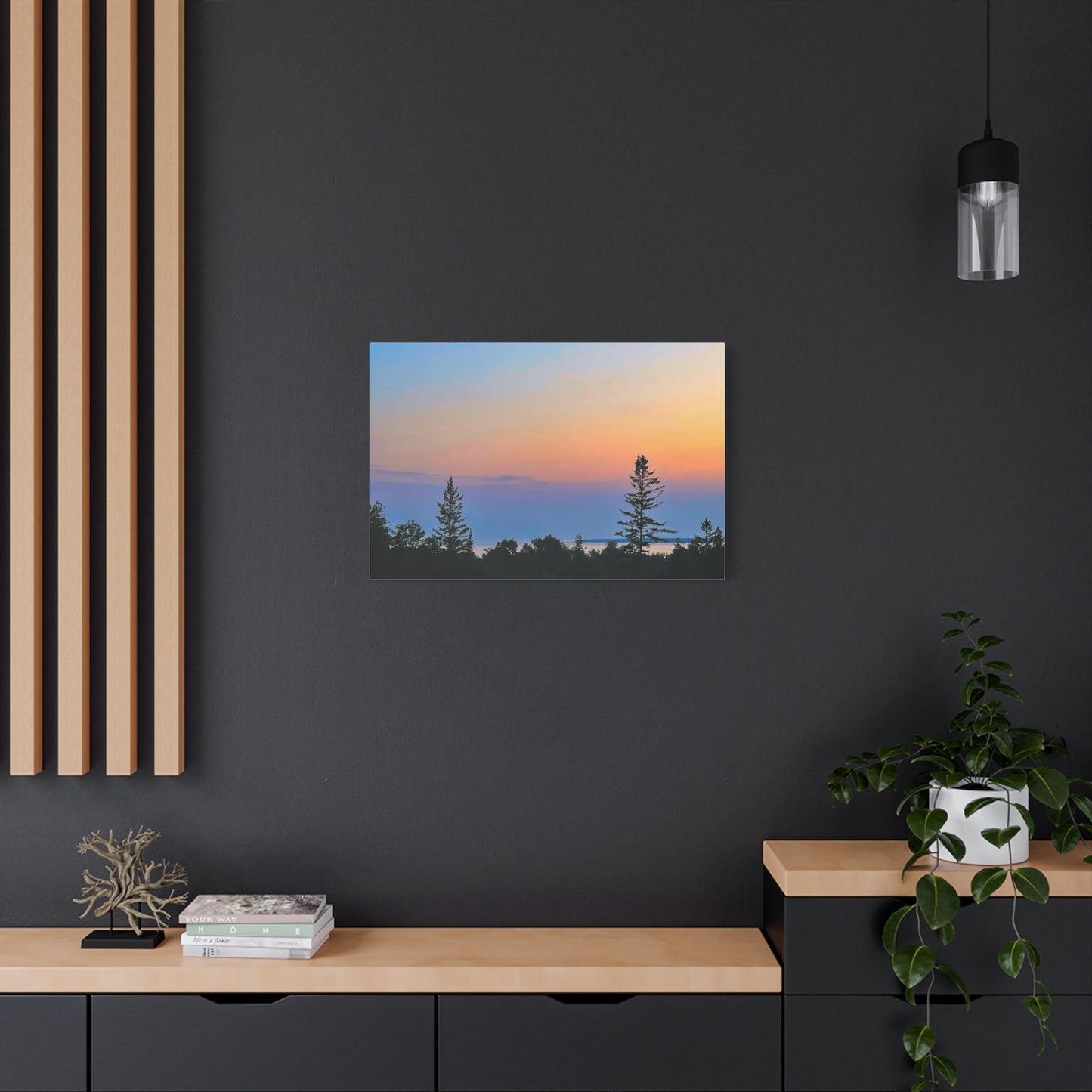 Serene Landscape Canvas Wall Art - Stretched Matte 1.25"