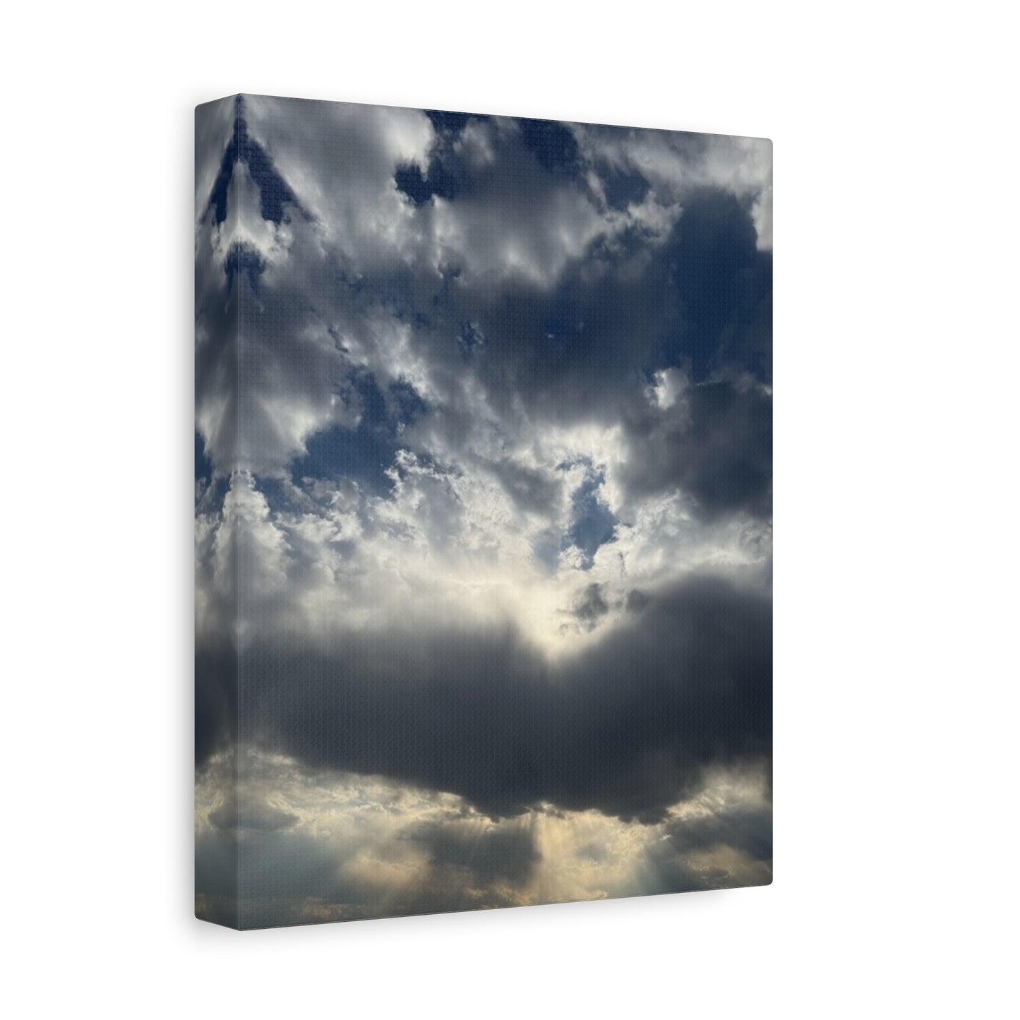 Cloudy Sky Canvas Art - Stretched Matte Wall Decor
