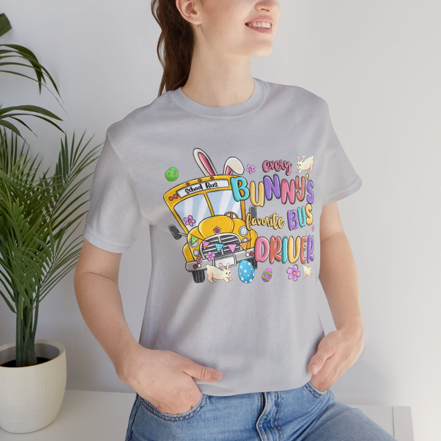 Every Bunny's Favorite Bus Driver Unisex Tee - Fun Easter T-Shirt for Kids and Adults