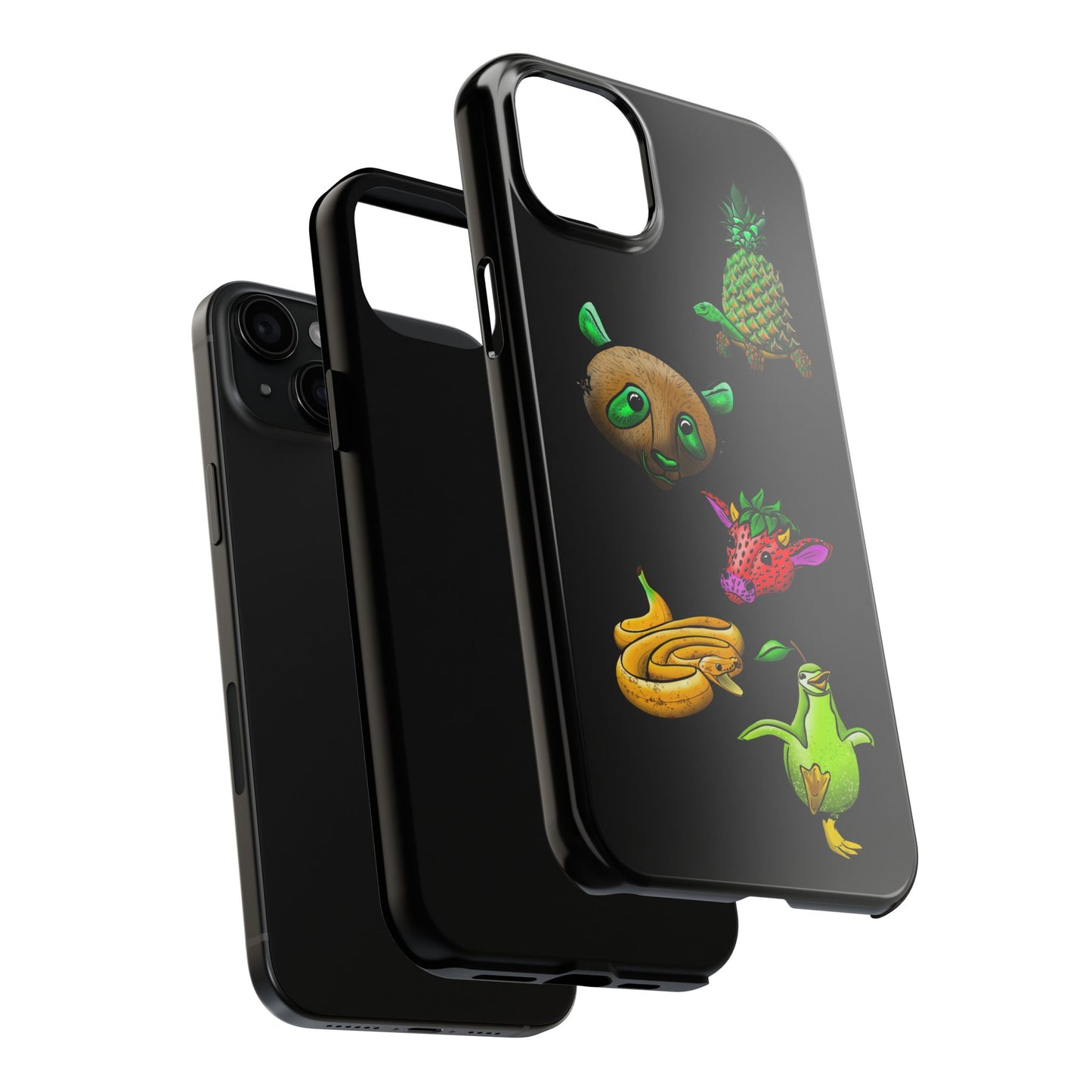 Colorful Animal Design Tough Phone Case - Unique Protection for Wildlife Lovers
