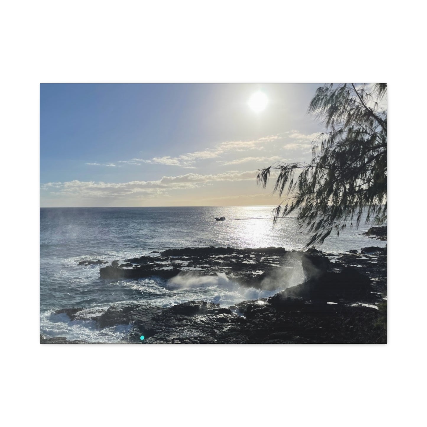Coastal Serenity Canvas Wall Art - 12x16 Stretched Print
