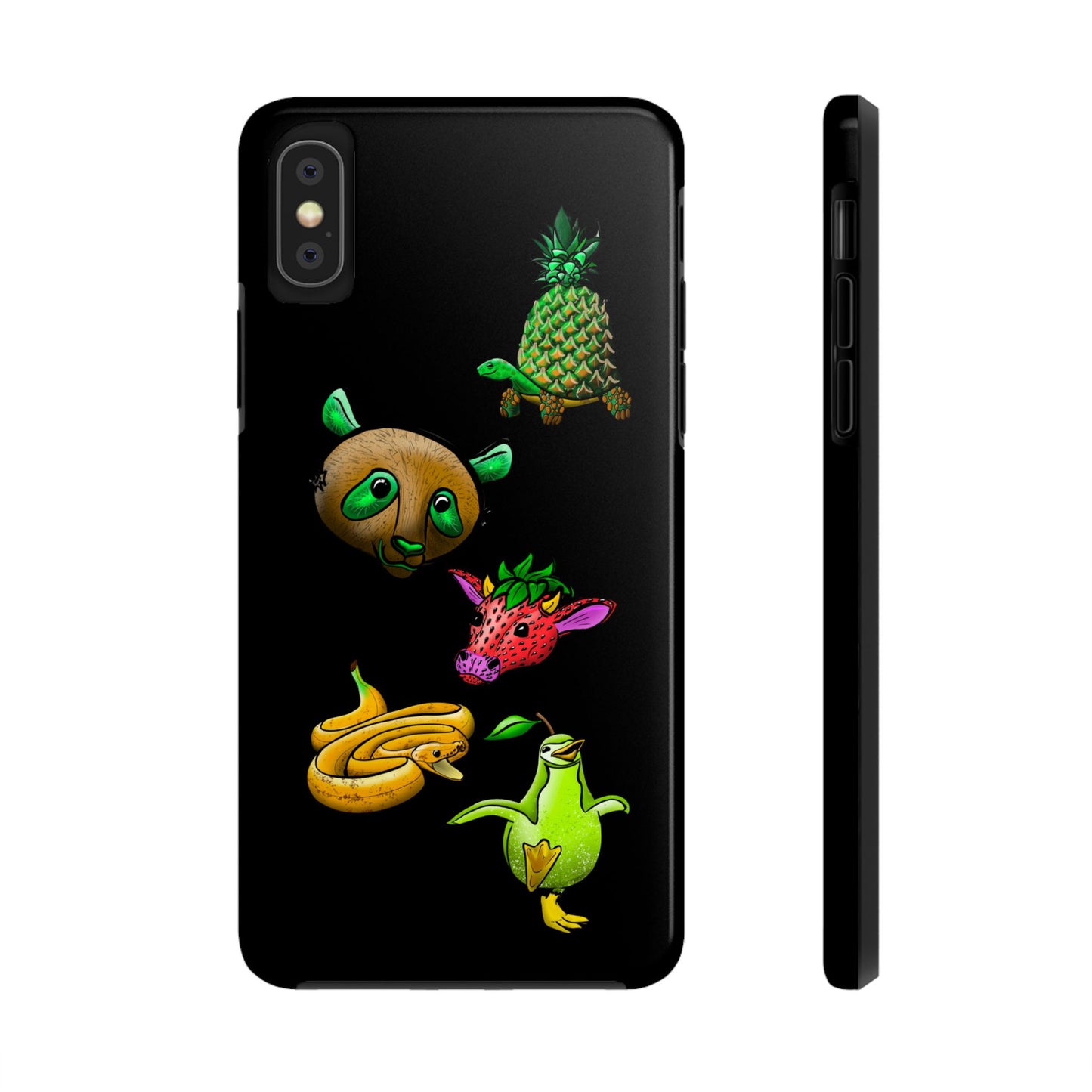 Colorful Animal Design Tough Phone Case - Unique Protection for Wildlife Lovers