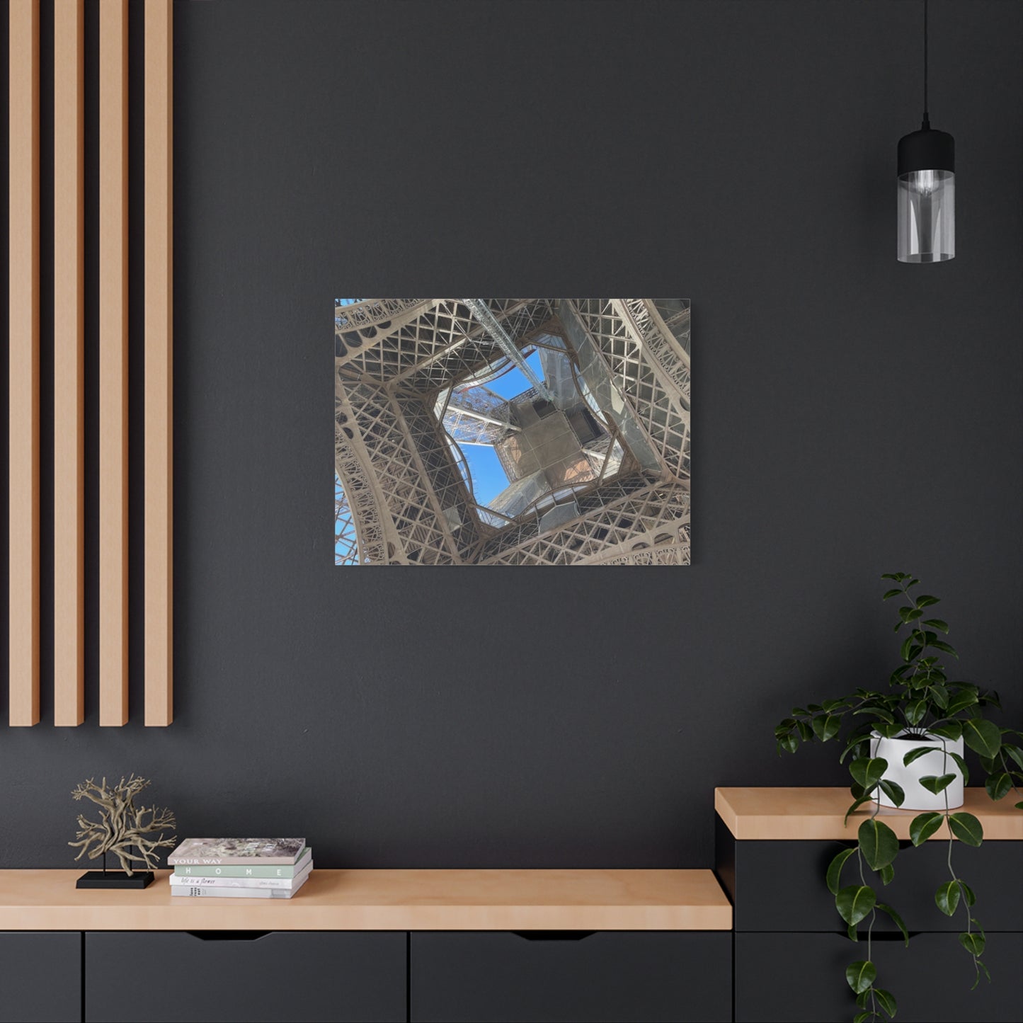Eiffel Tower Canvas Art Print - Unique Architectural Home Decor