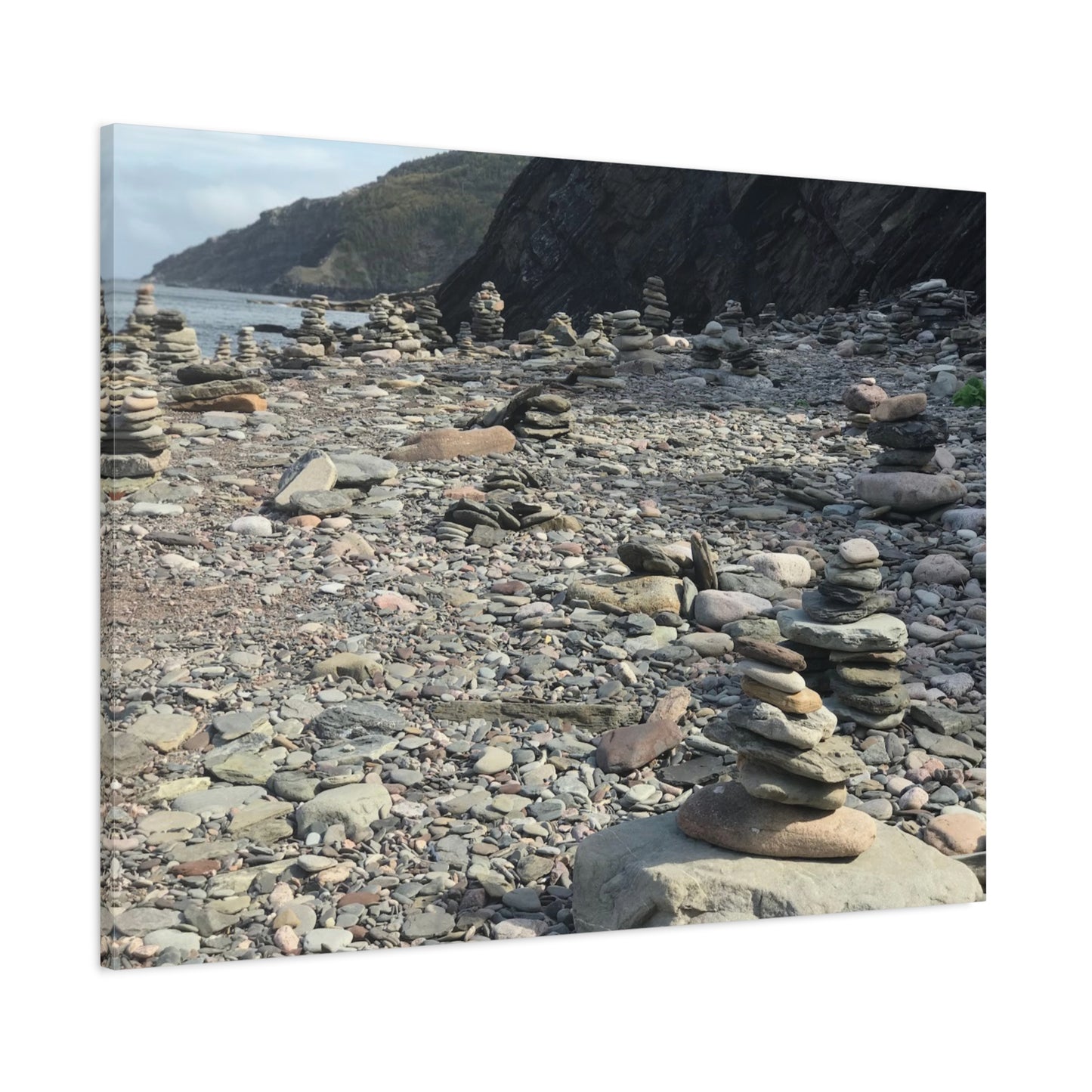 Peaceful Rock Stack Art Canvas - Nature-Inspired Wall Decor