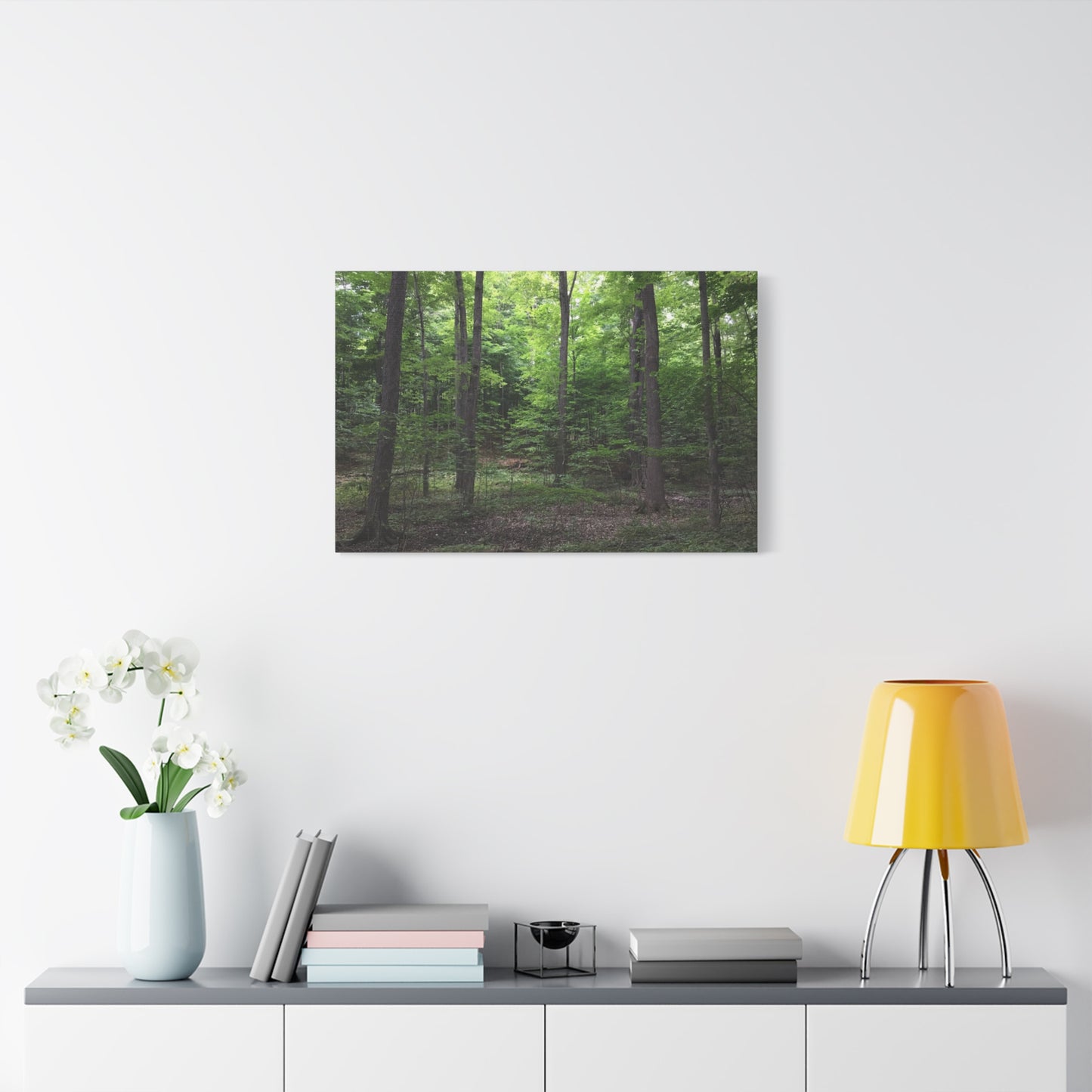 Serene Forest Canvas Art - Stretched Wall Décor for Natural Ambiance Sacred Grove