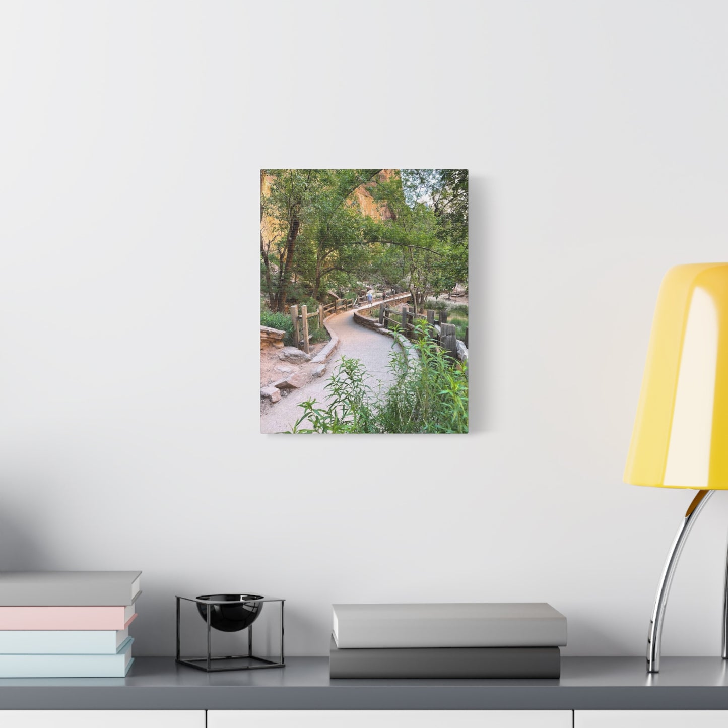 Nature Path Matte Canvas Wall Art - Scenic Landscape Decor