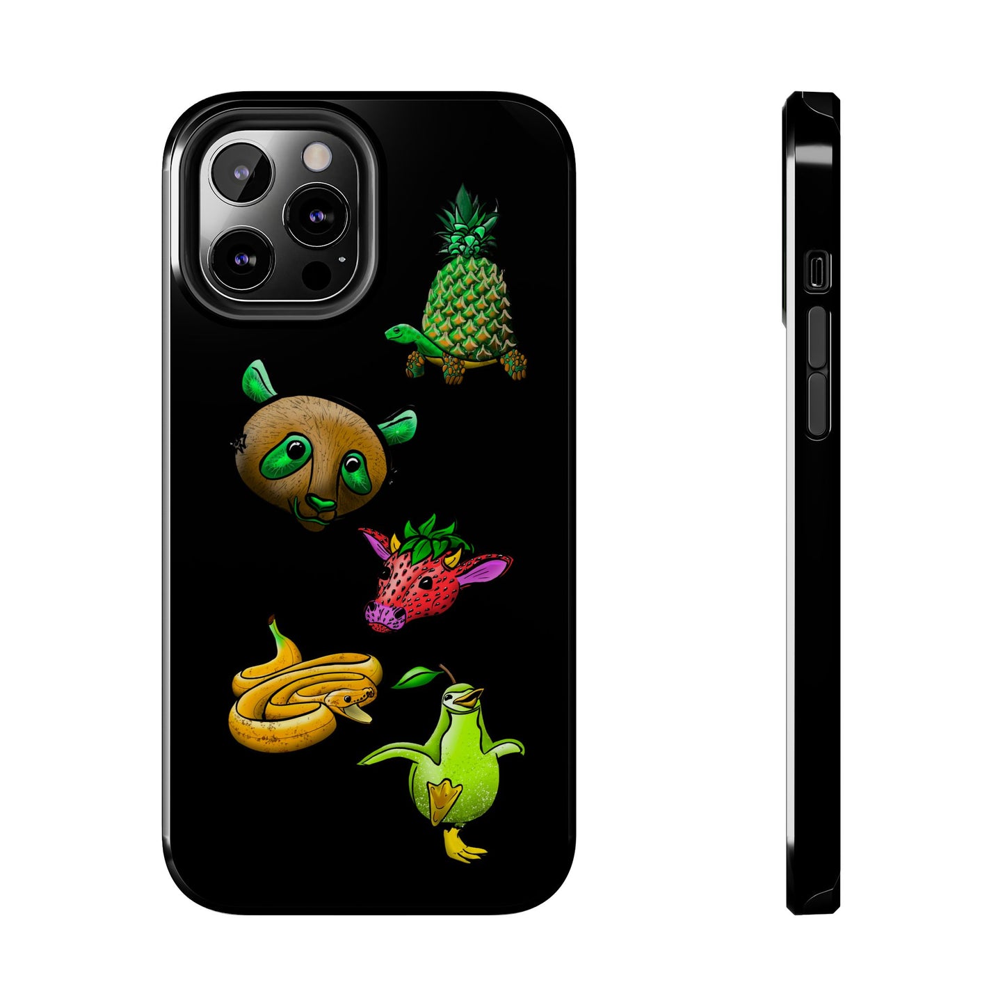 Colorful Animal Design Tough Phone Case - Unique Protection for Wildlife Lovers