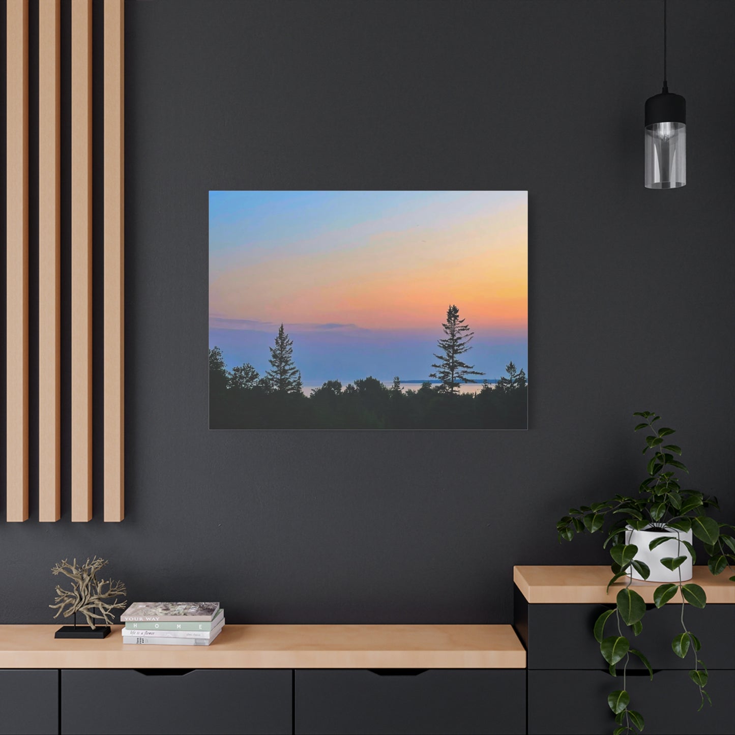 Serene Landscape Canvas Wall Art - Stretched Matte 1.25"