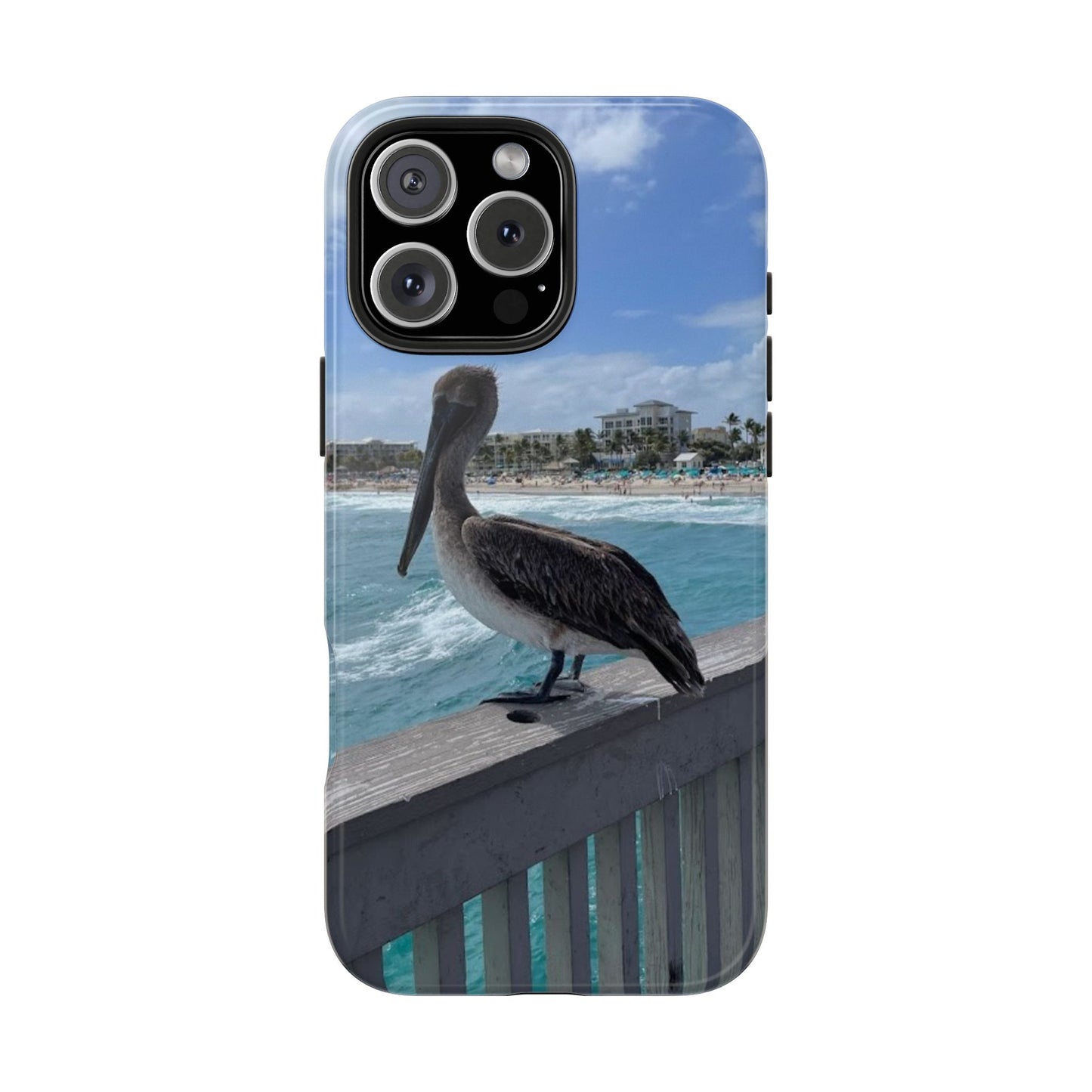Coastal Pelican Tough Phone Cases - Durable Protection with Ocean Vibe