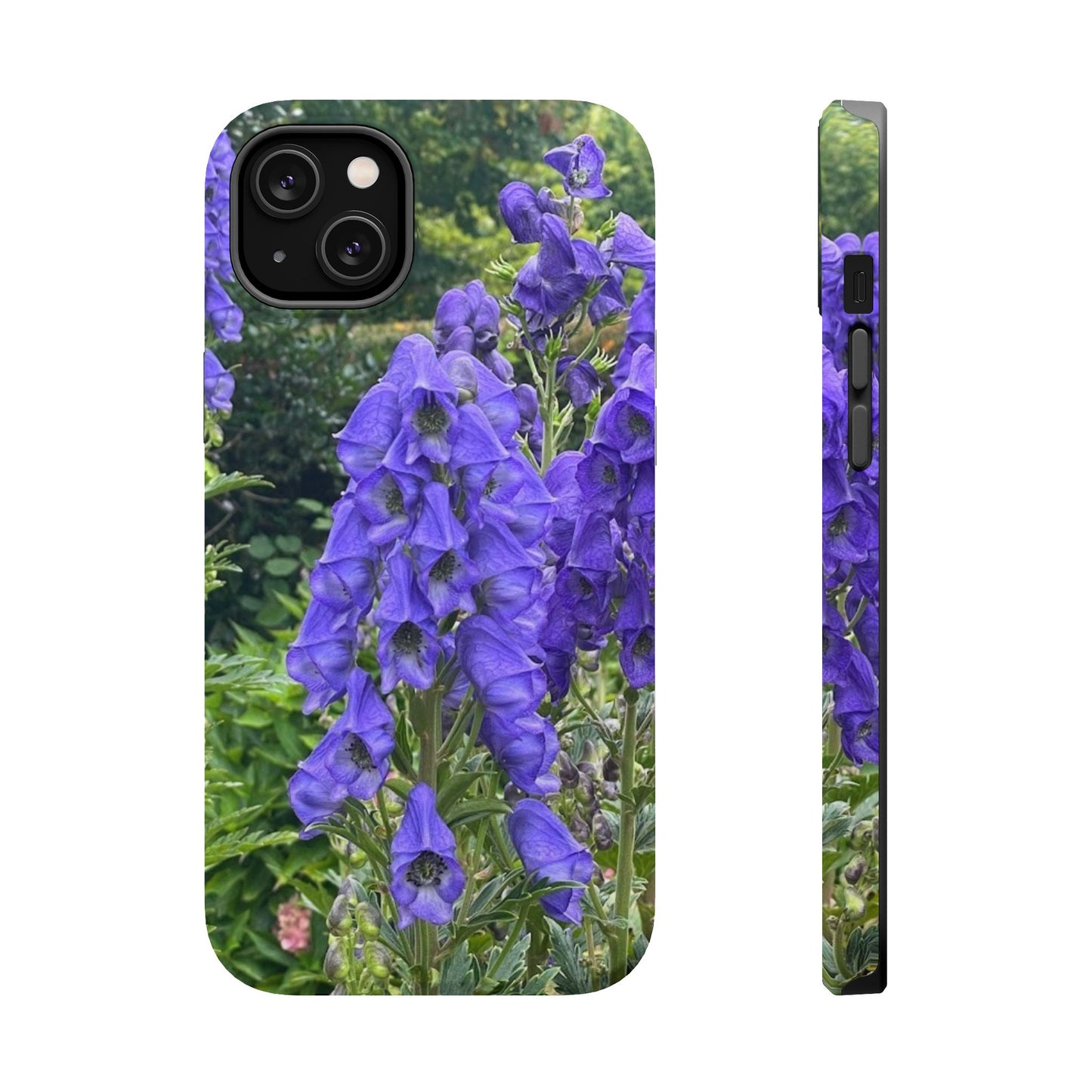 Floral Magnetic Tough Case - Vibrant Purple Flower Design for Resilience and Style