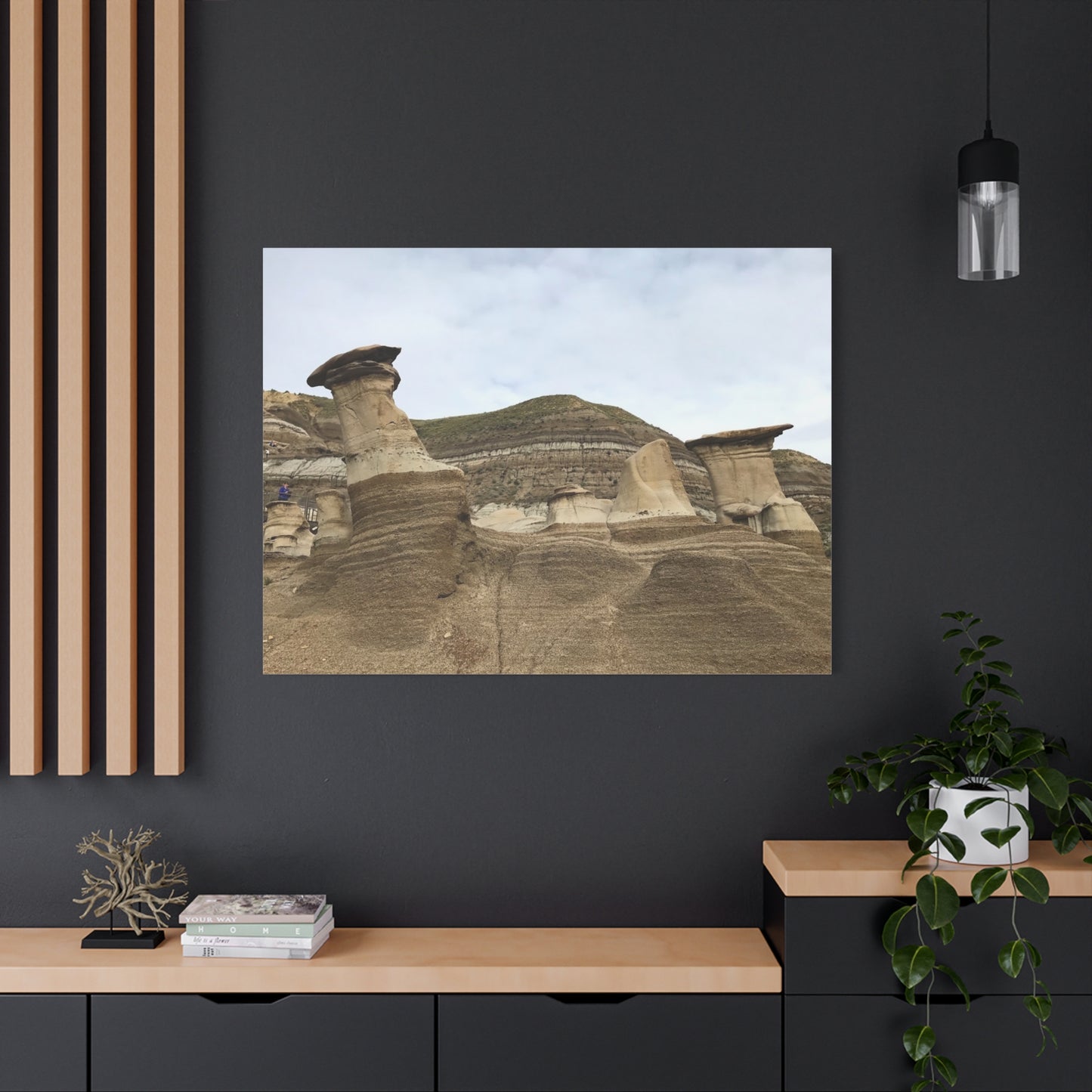 Elegant Landscape Canvas Art - Unique Rock Formations for Nature Lovers