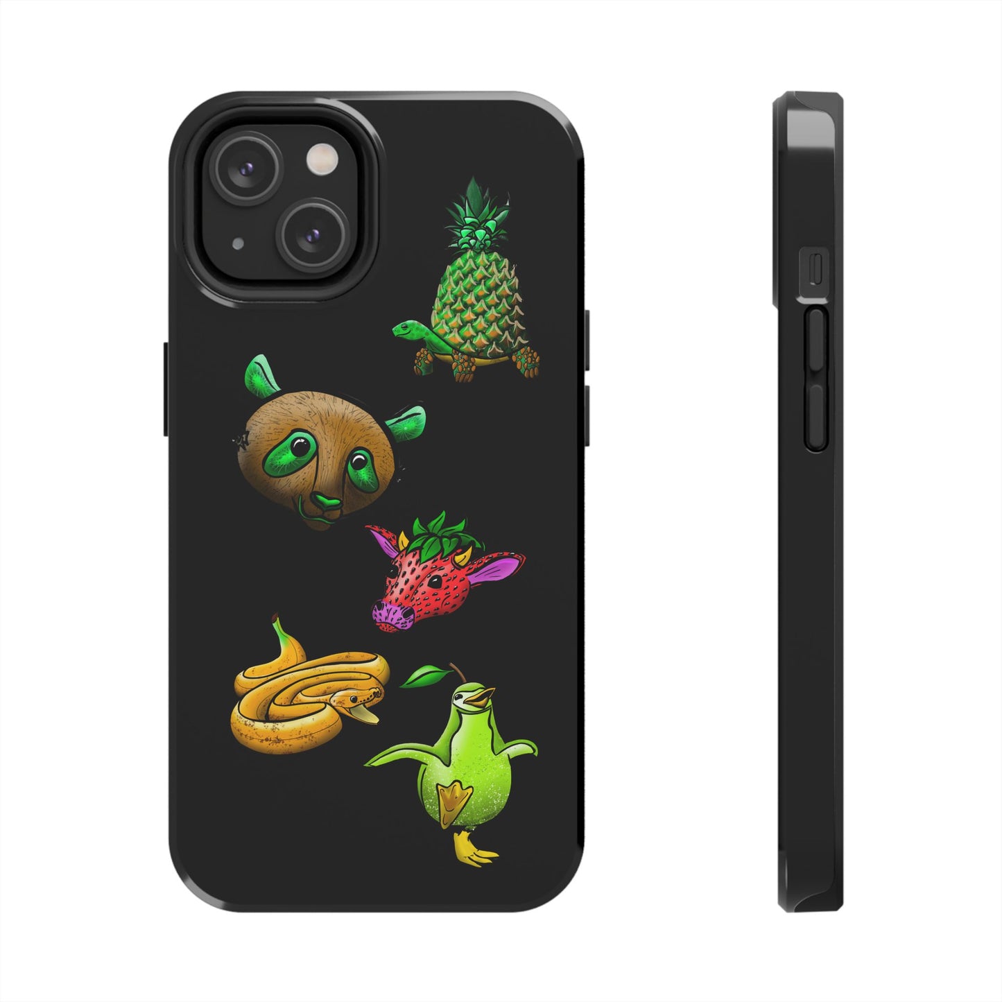 Colorful Animal Design Tough Phone Case - Unique Protection for Wildlife Lovers