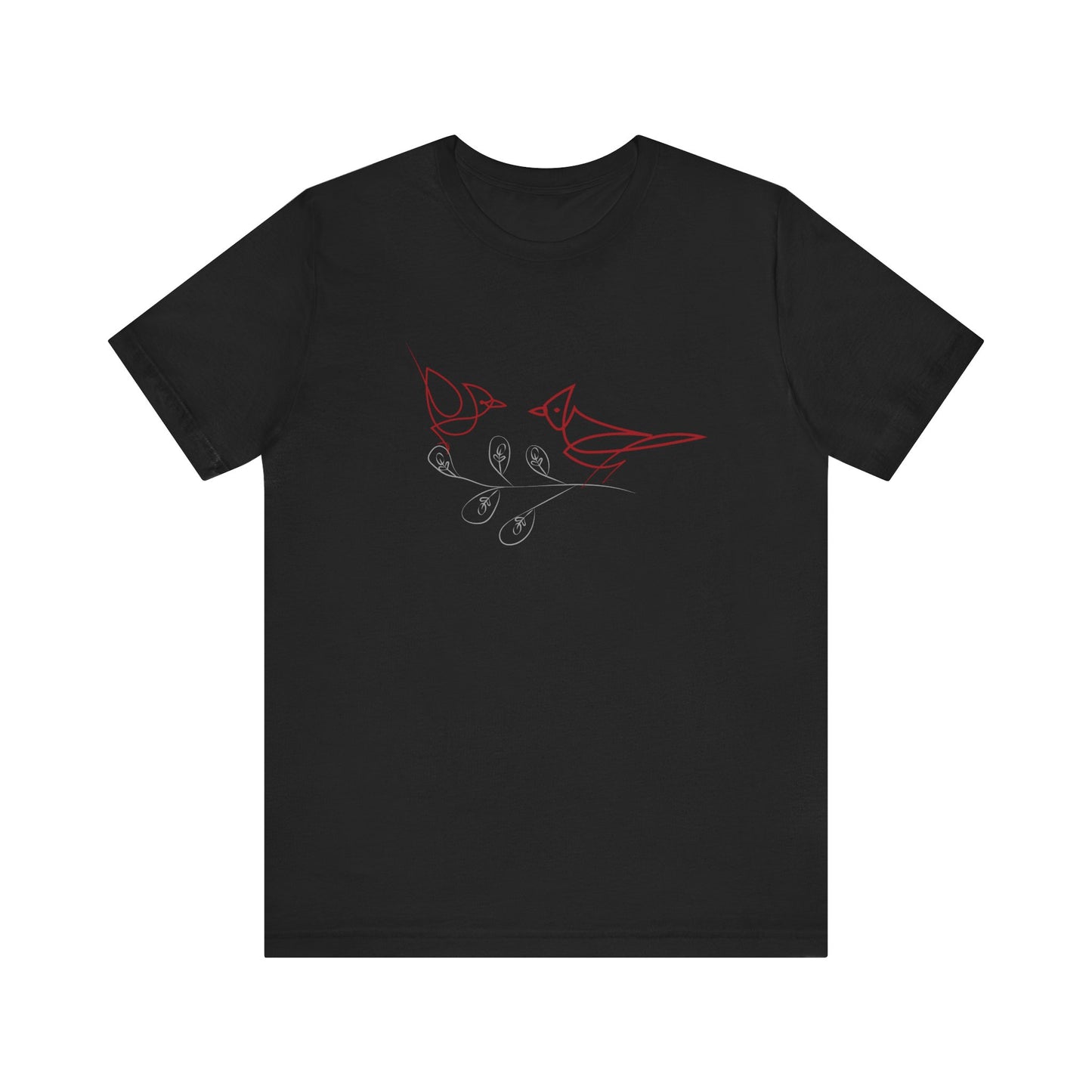 Cardinal Bird Short Sleeve Tee - Unisex Jersey T-Shirt