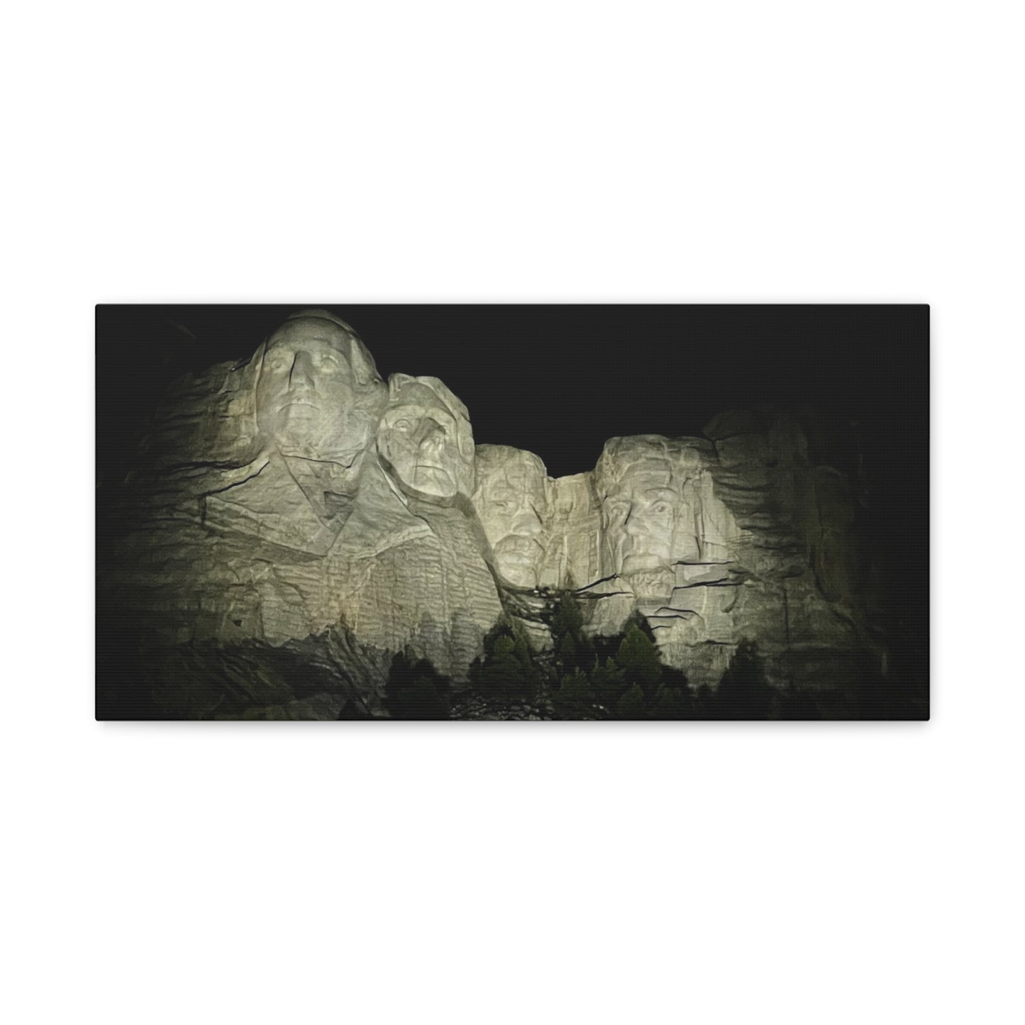Mount Rushmore Matte Canvas Wall Art - Stretched, 1.25"