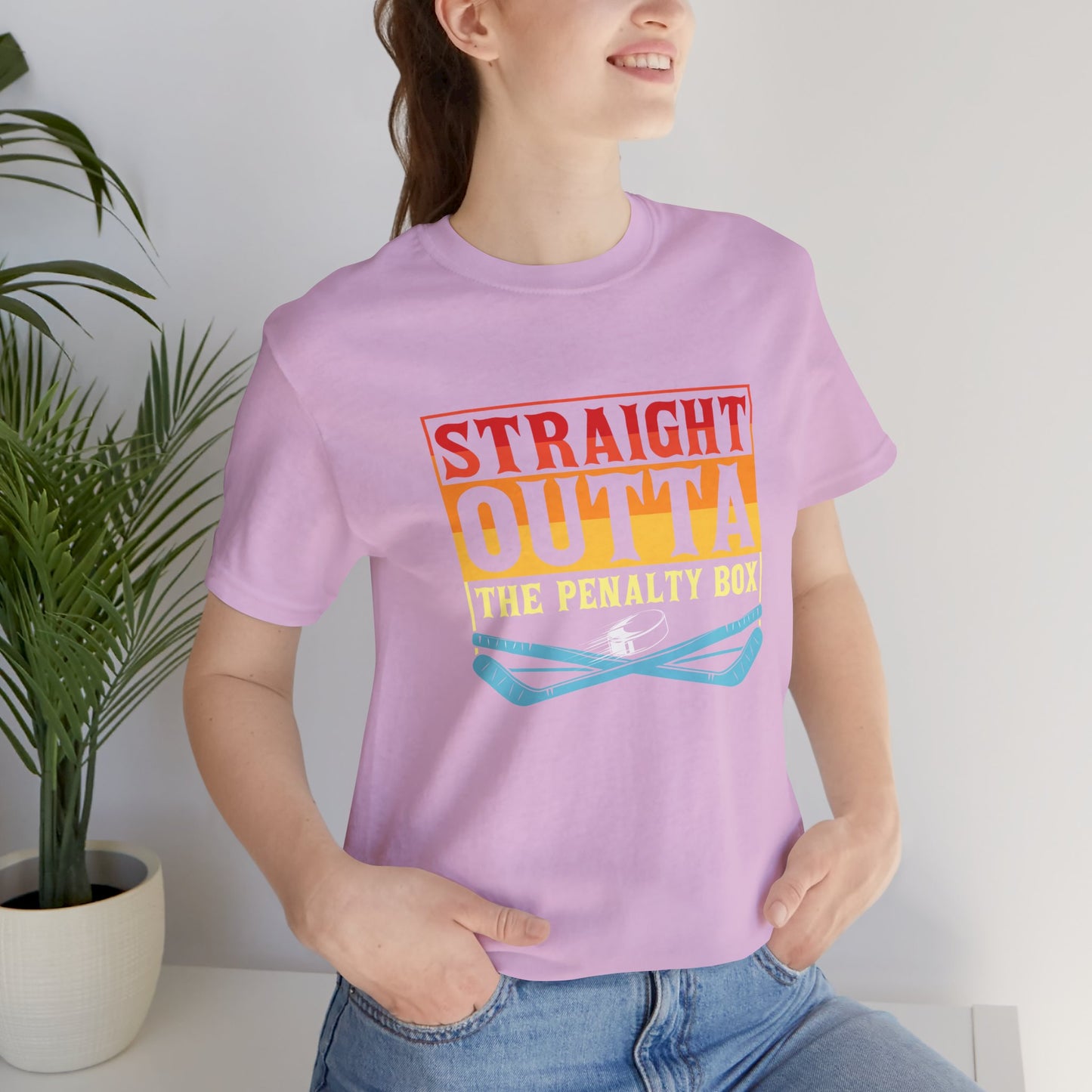 Straight Outta The Penalty Box Unisex T-Shirt - Fun Sports Tee for Game Day Hockey