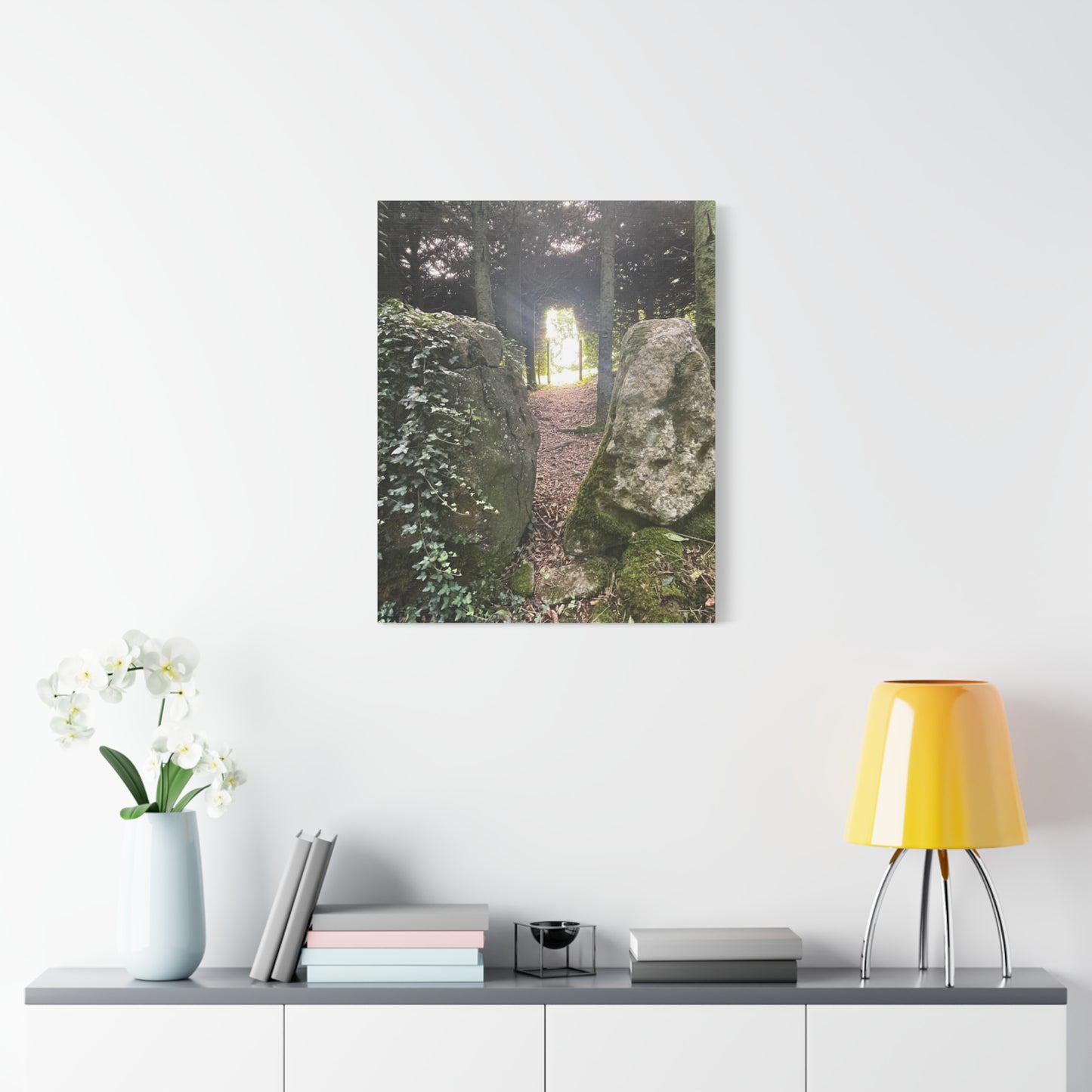 Serene Nature Wall Art Canvas – Tranquil Forest Scene for Home Decor