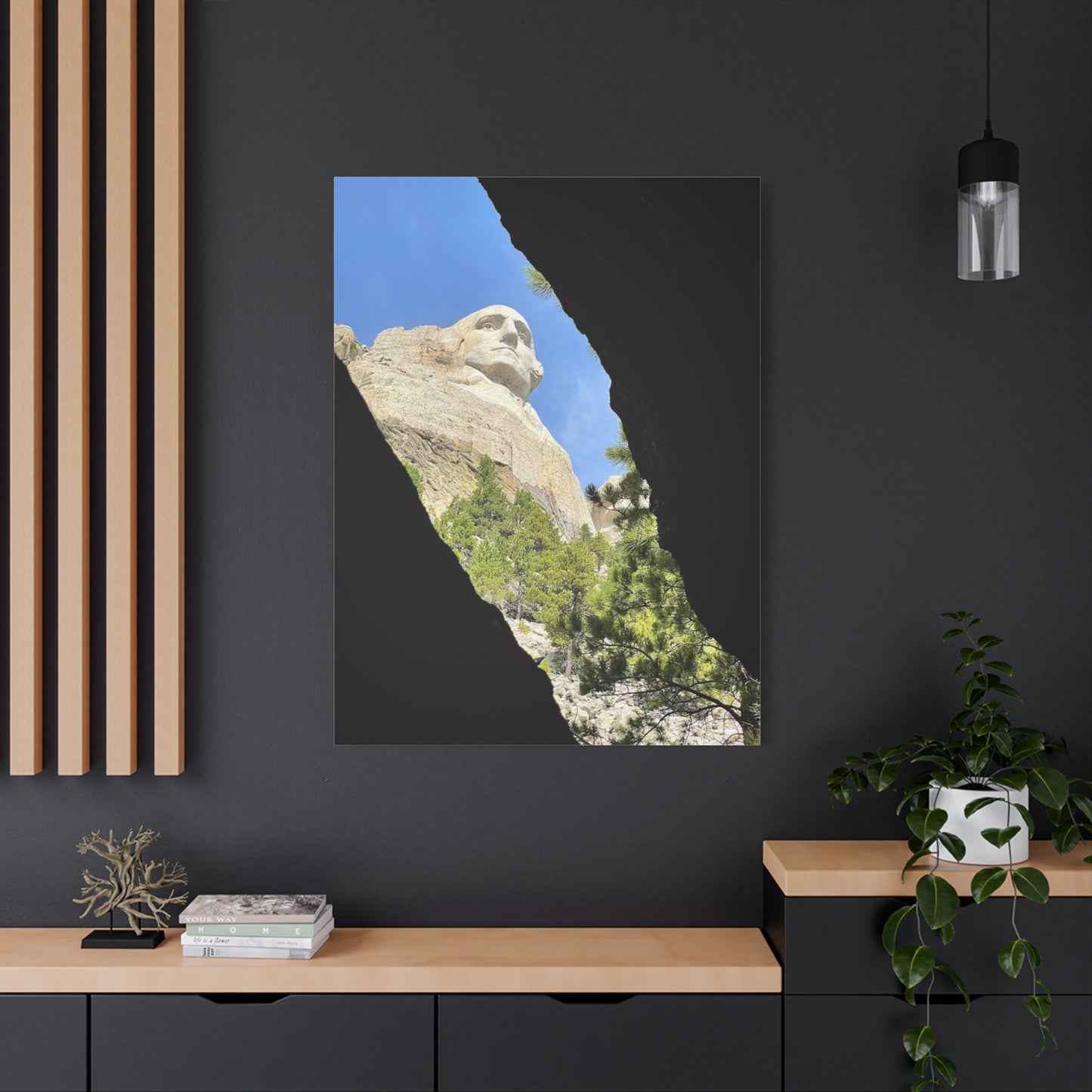 Mount Rushmore Matte Canvas Wall Art - Nature & History Decor