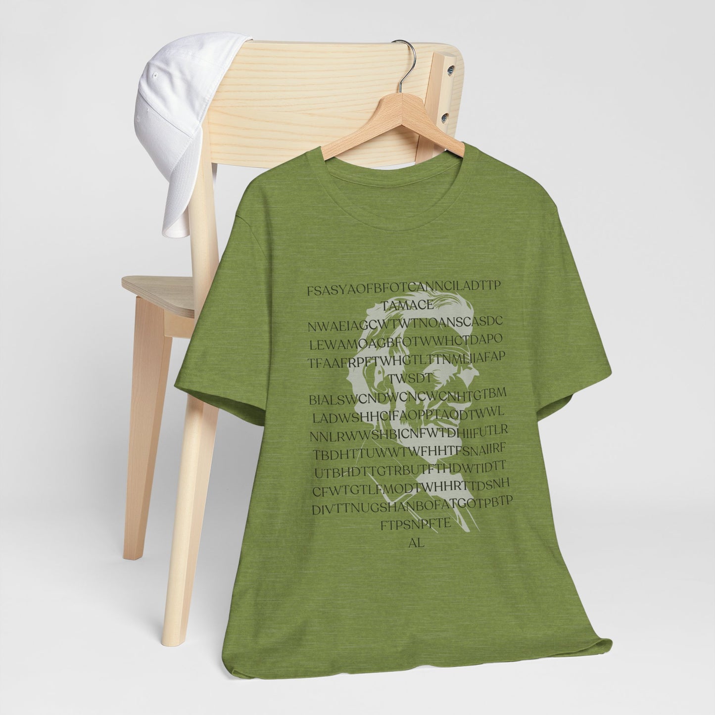 Lincoln's Gettysburg Address Unisex Jersey Short Sleeve Tee with Text Design