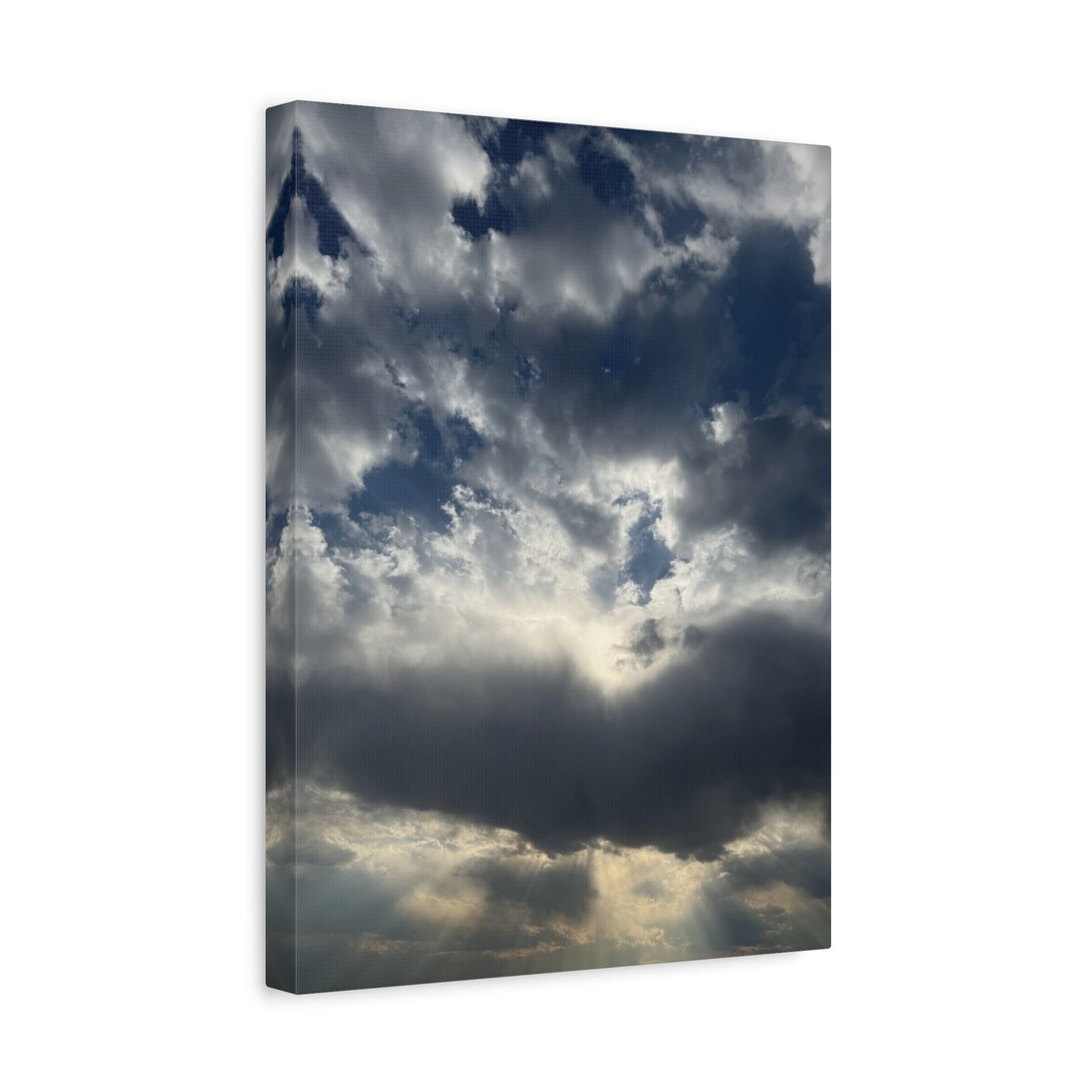 Cloudy Sky Canvas Art - Stretched Matte Wall Decor