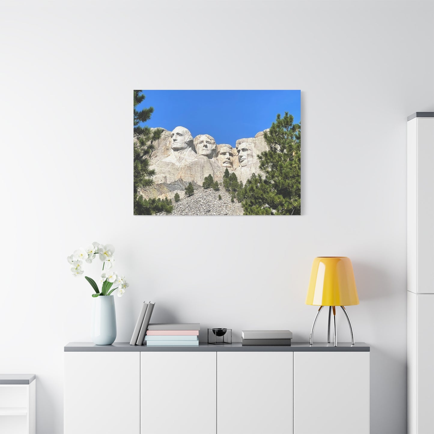 Rustic Mount Rushmore Canvas Art - Stretched Wall Decor