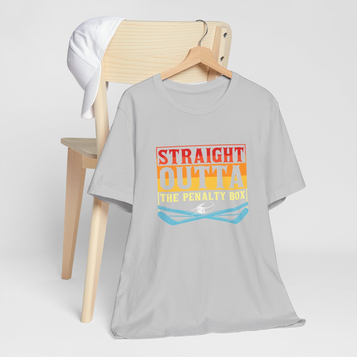 Straight Outta The Penalty Box Unisex T-Shirt - Fun Sports Tee for Game Day Hockey