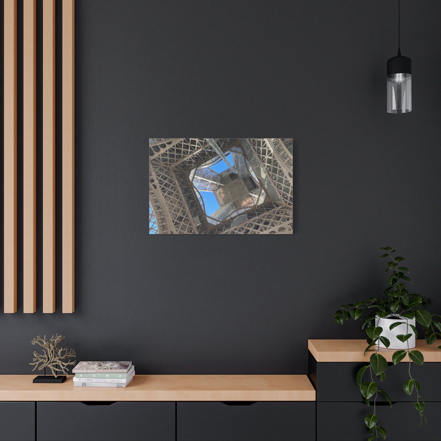 Eiffel Tower Canvas Art Print - Unique Architectural Home Decor