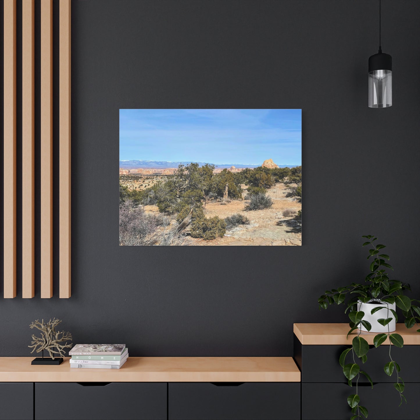Desert Landscape Canvas Wall Art – 1.25" Matte Stretched Decor for Nature Lovers