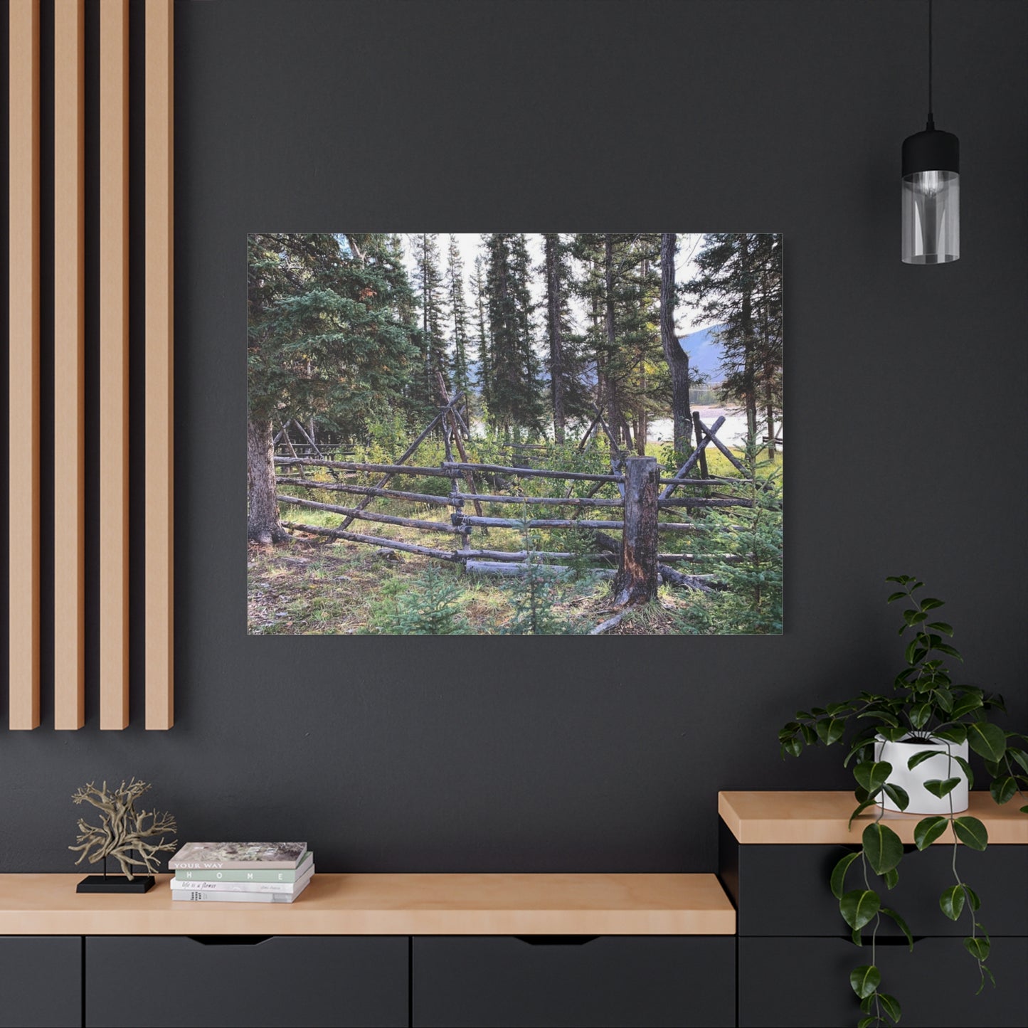 Nature-Inspired Wall Art Canvas Print - Tranquil Forest Scene