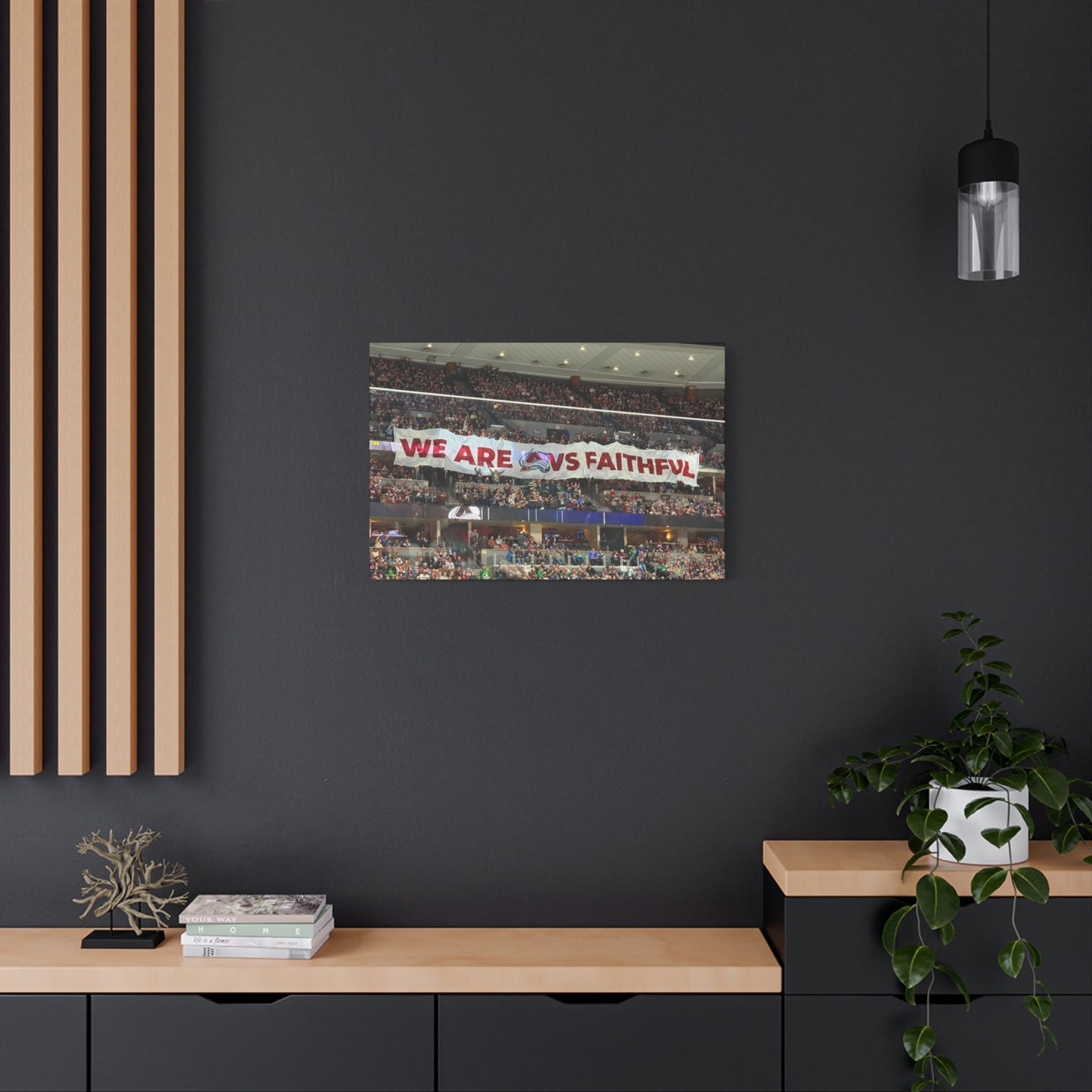 Stretched Canvas Wall Art - "We Are vs Faithful" - Colorado Avalanche - Ball Arena