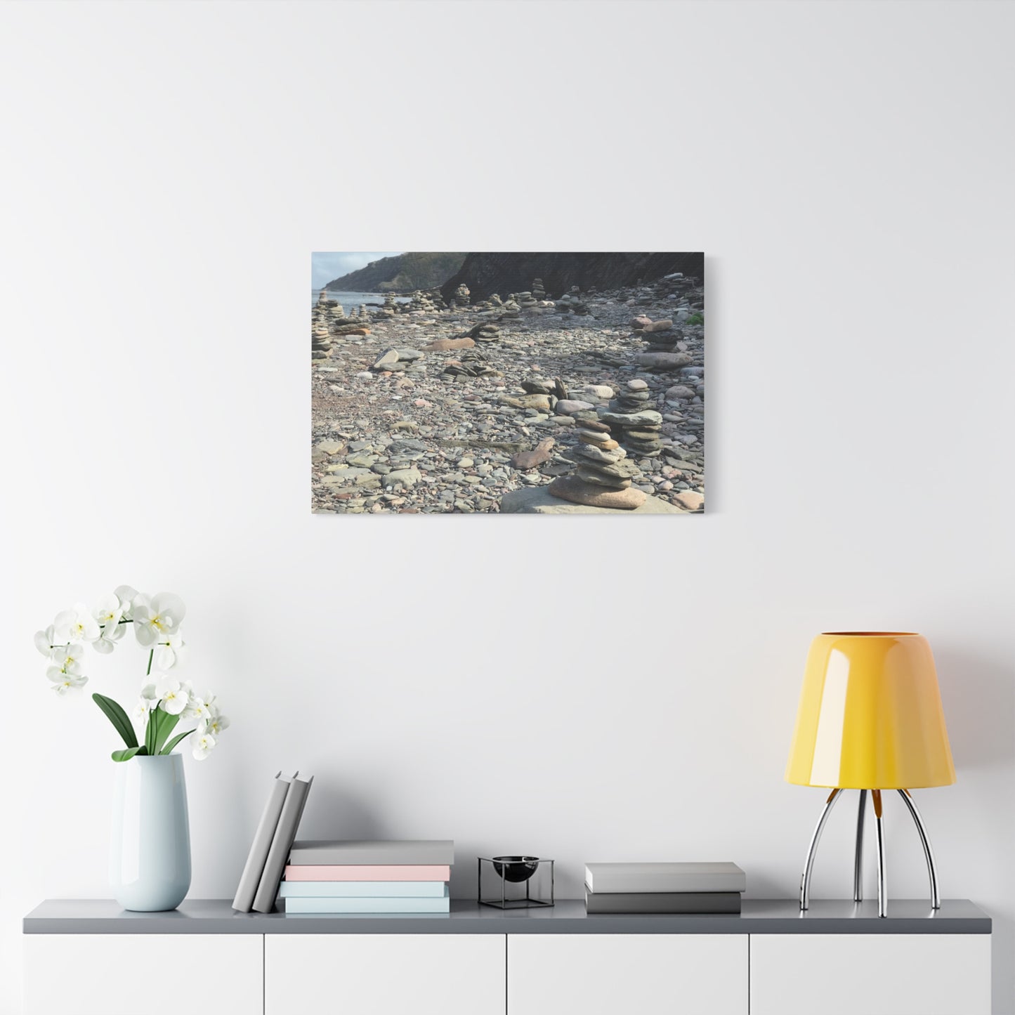 Peaceful Rock Stack Art Canvas - Nature-Inspired Wall Decor