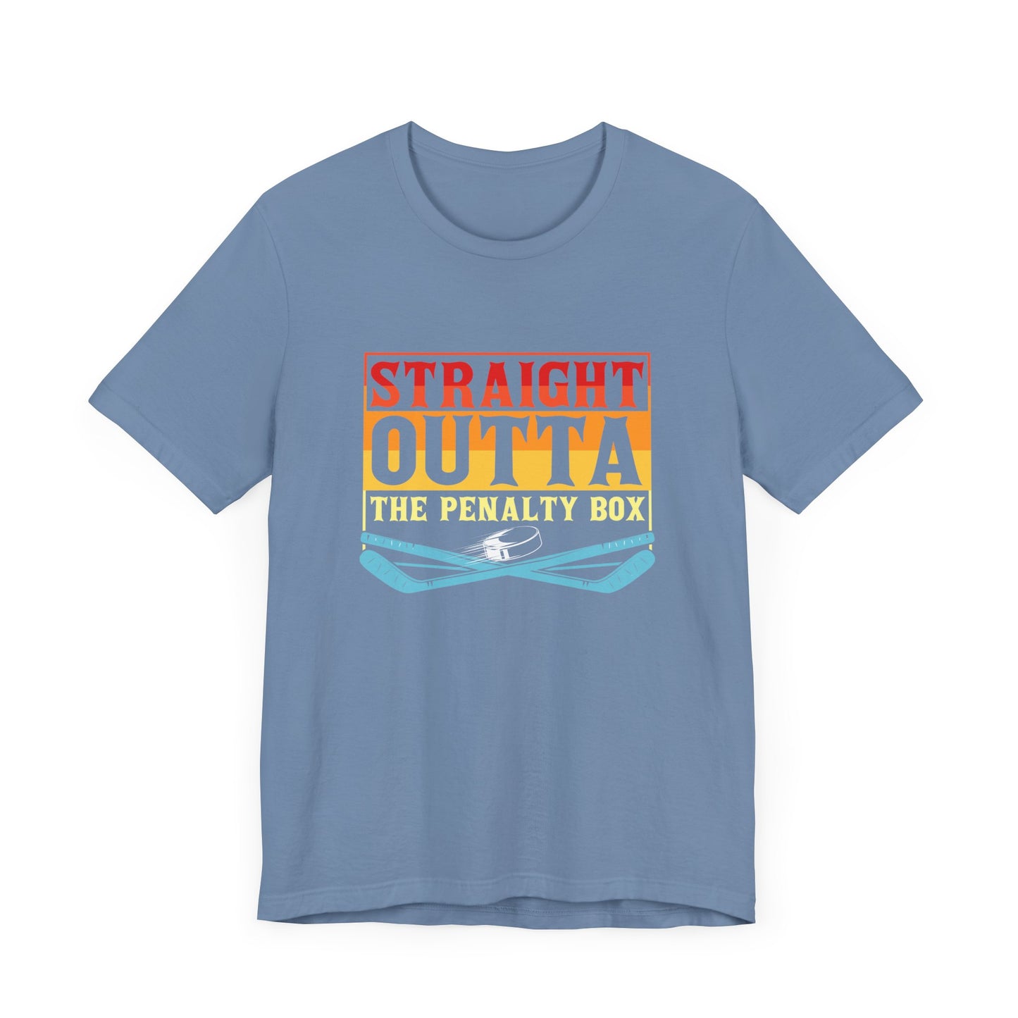 Straight Outta The Penalty Box Unisex T-Shirt - Fun Sports Tee for Game Day Hockey