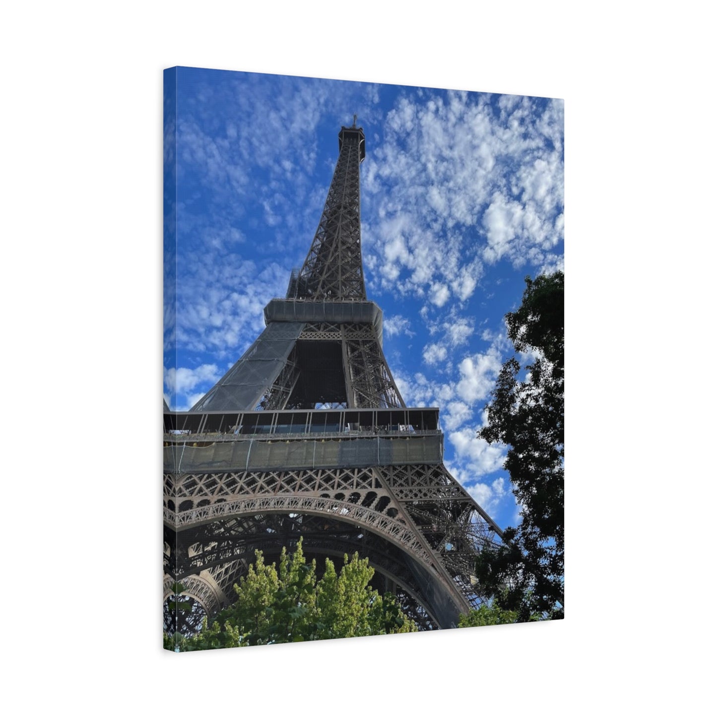 Eiffel Tower Canvas Wall Art – Stretched Matte Print for Paris Lovers
