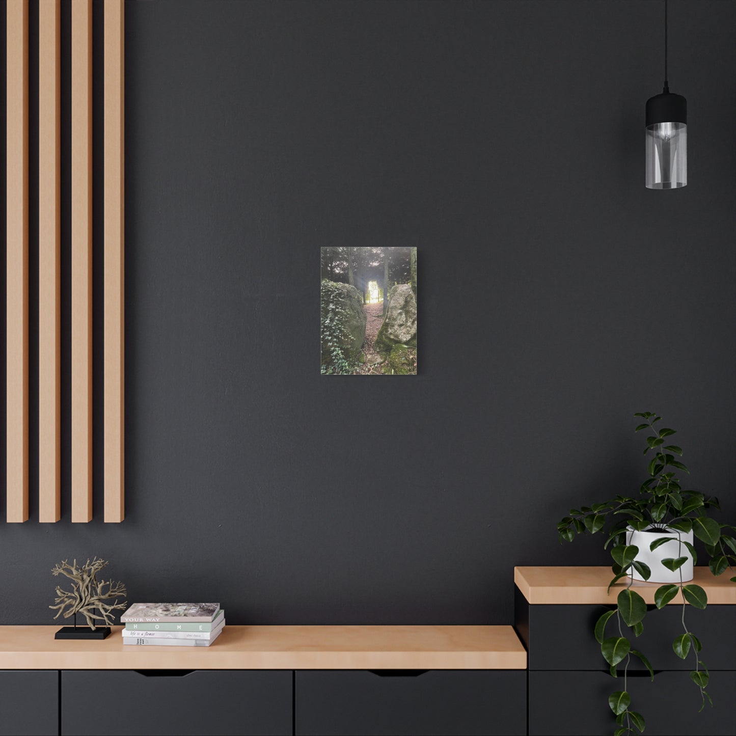 Serene Nature Wall Art Canvas – Tranquil Forest Scene for Home Decor