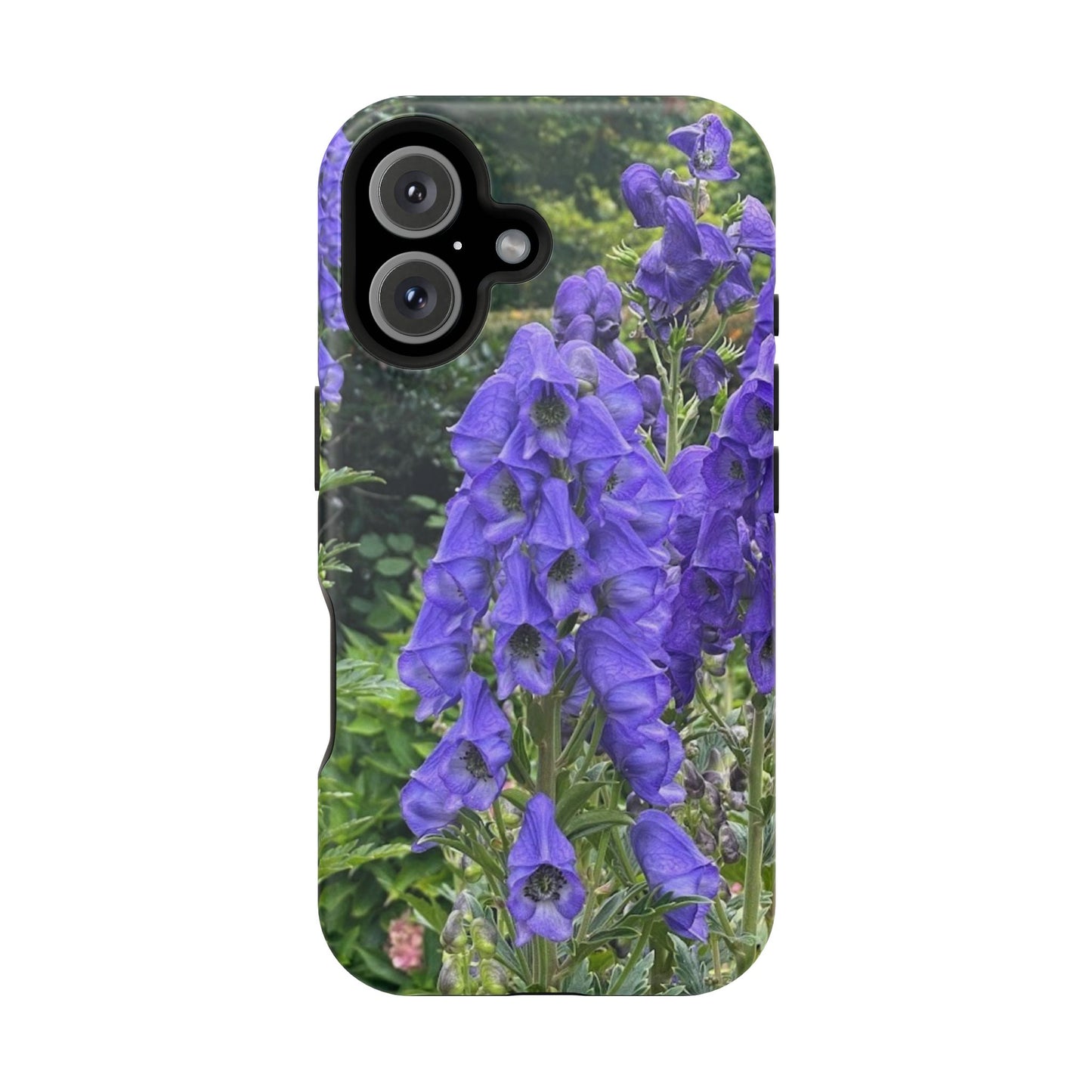 Floral Magnetic Tough Case - Vibrant Purple Flower Design for Resilience and Style