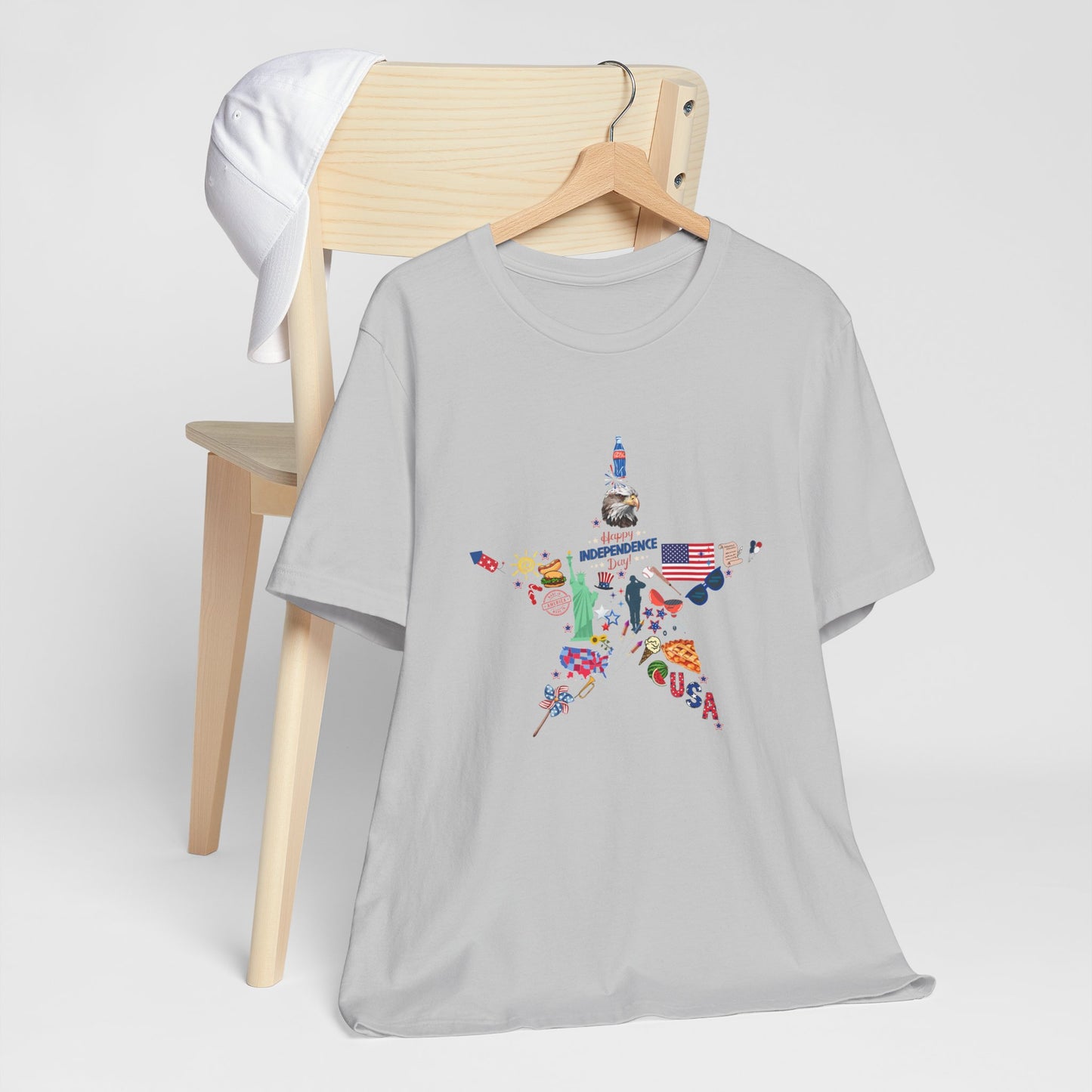 Independence Day Unisex Graphic Tee - Star Design for Celebrations