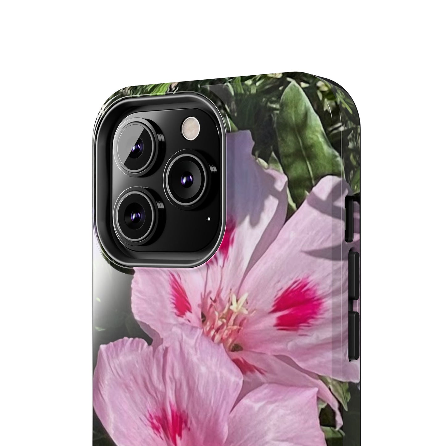 Vibrant Floral Tough Phone Case - Durable Protection with Stunning Pink Flowers