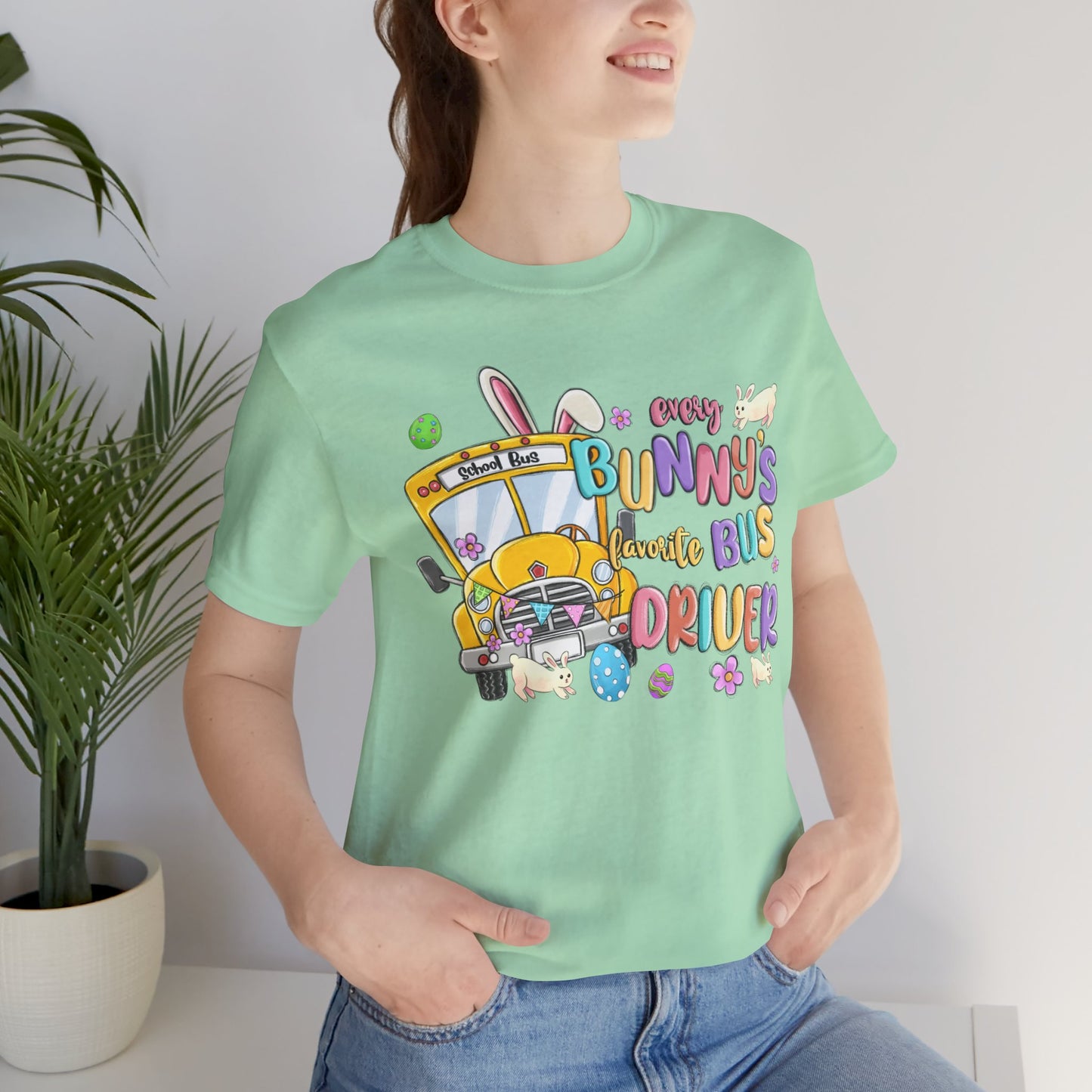 Every Bunny's Favorite Bus Driver Unisex Tee - Fun Easter T-Shirt for Kids and Adults