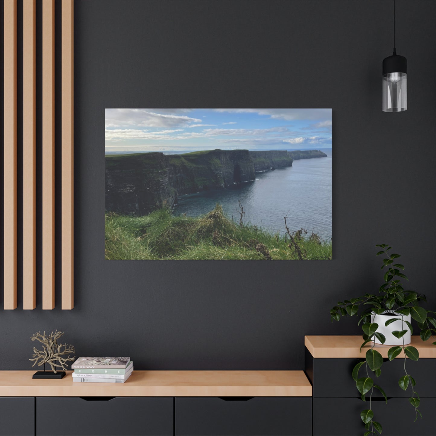 Coastal Cliffs Matte Canvas Wall Art - Tranquil Nature Decor