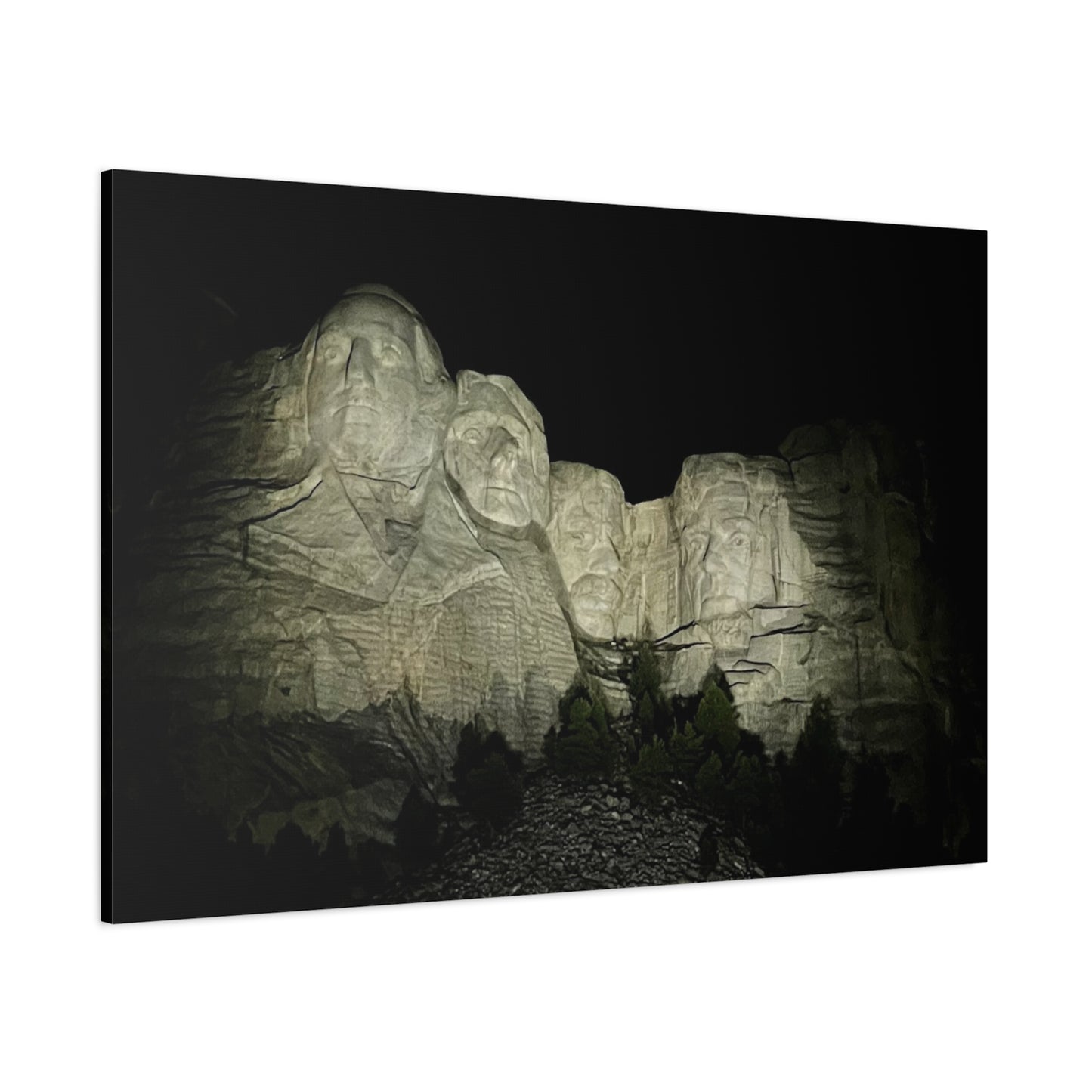 Mount Rushmore Matte Canvas Wall Art - Stretched, 1.25"