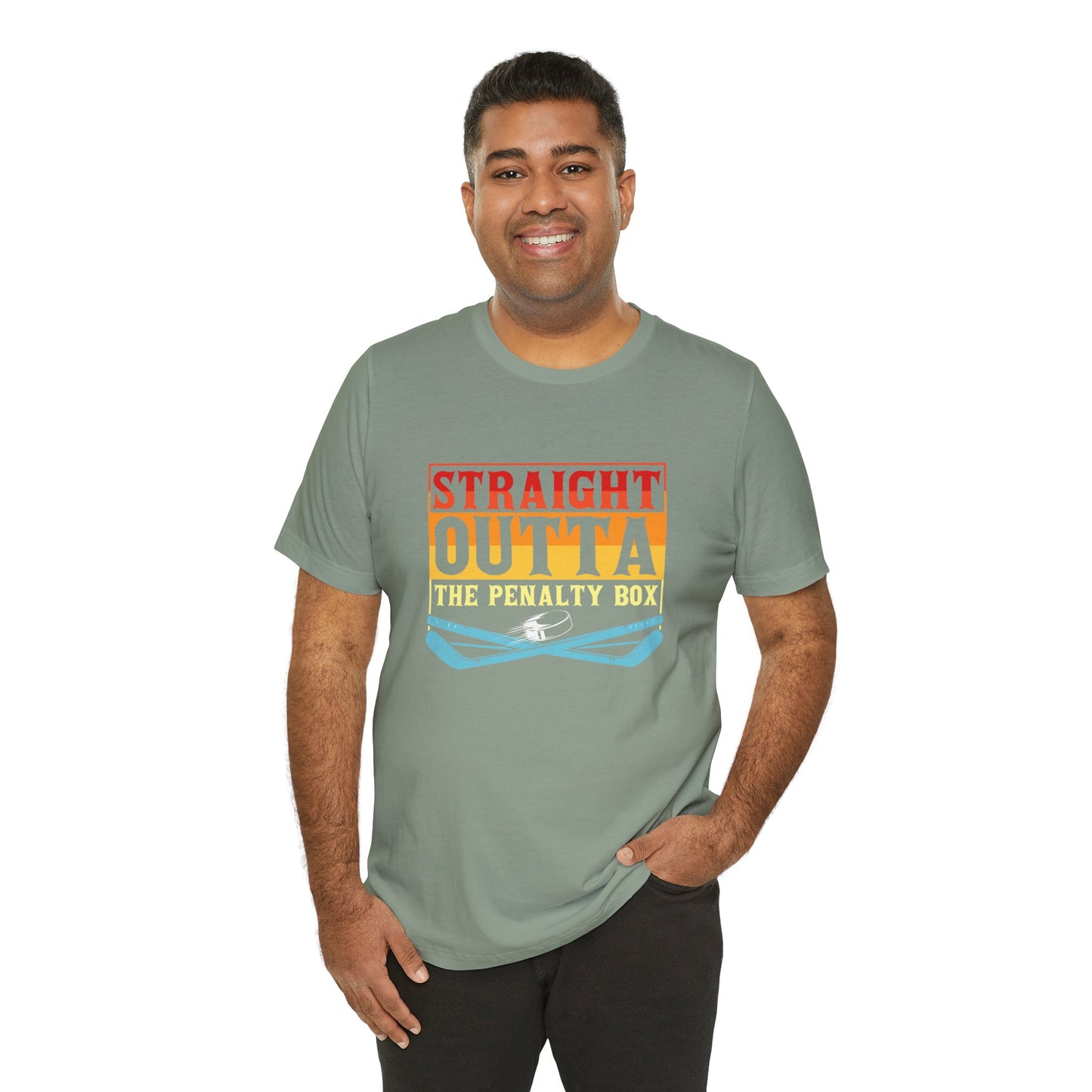 Straight Outta The Penalty Box Unisex T-Shirt - Fun Sports Tee for Game Day Hockey
