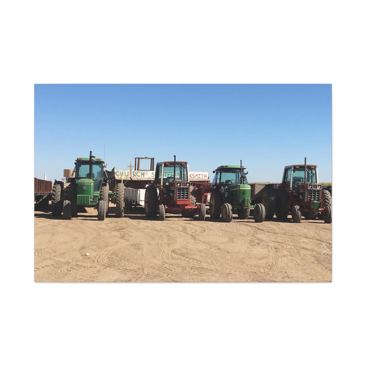 Farming Tractors Canvas Art - Stretched Matte Wall Decor