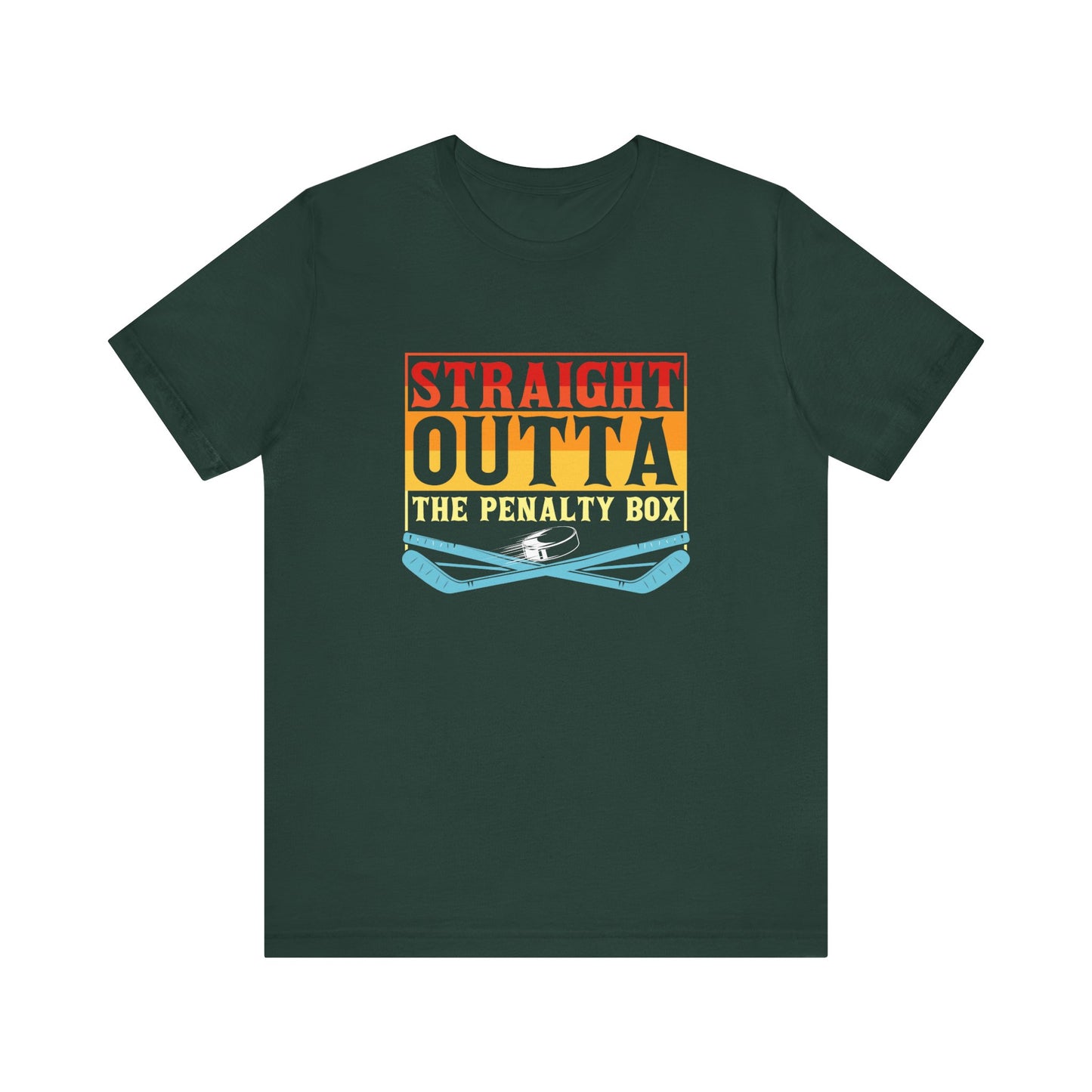 Straight Outta The Penalty Box Unisex T-Shirt - Fun Sports Tee for Game Day Hockey